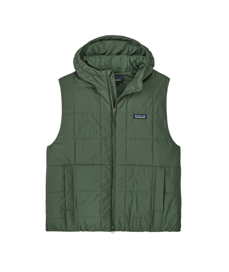 Women's Light Gust Hooded Vest in Canopy Green | Photo 1 | Patagonia