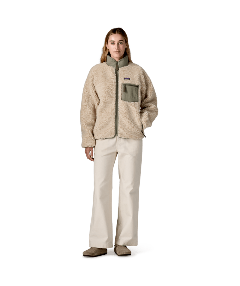 Women's Classic Retro-X Jacket in Dark Natural w/River Rock Green | Photo 2 | Patagonia