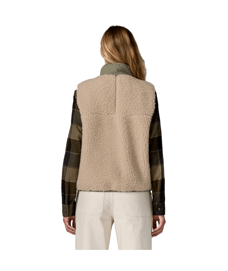 Women's Classic Retro-X Vest in Dark Natural w/River Rock Green | Photo 3 | Patagonia