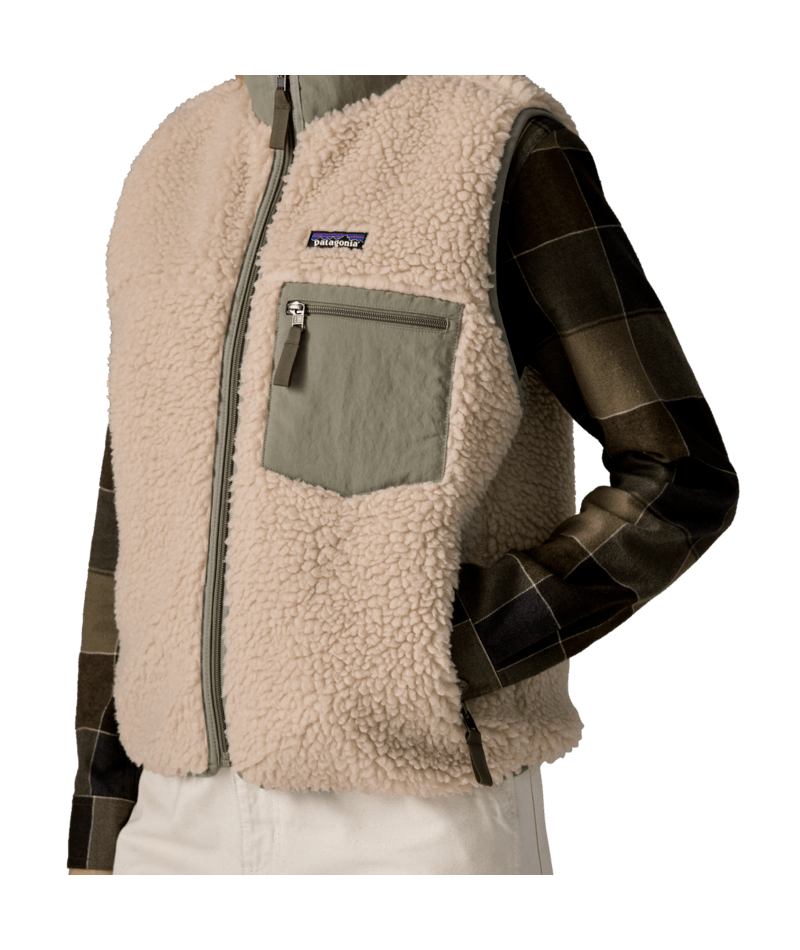 Women's Classic Retro-X Vest in Dark Natural w/River Rock Green | Photo 5 | Patagonia