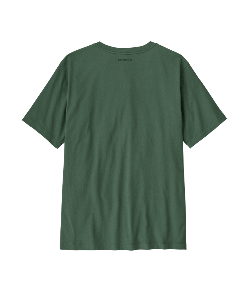Men's Fitz Roy Massif Pocket Tee in Canopy Green | Photo 2 | Patagonia