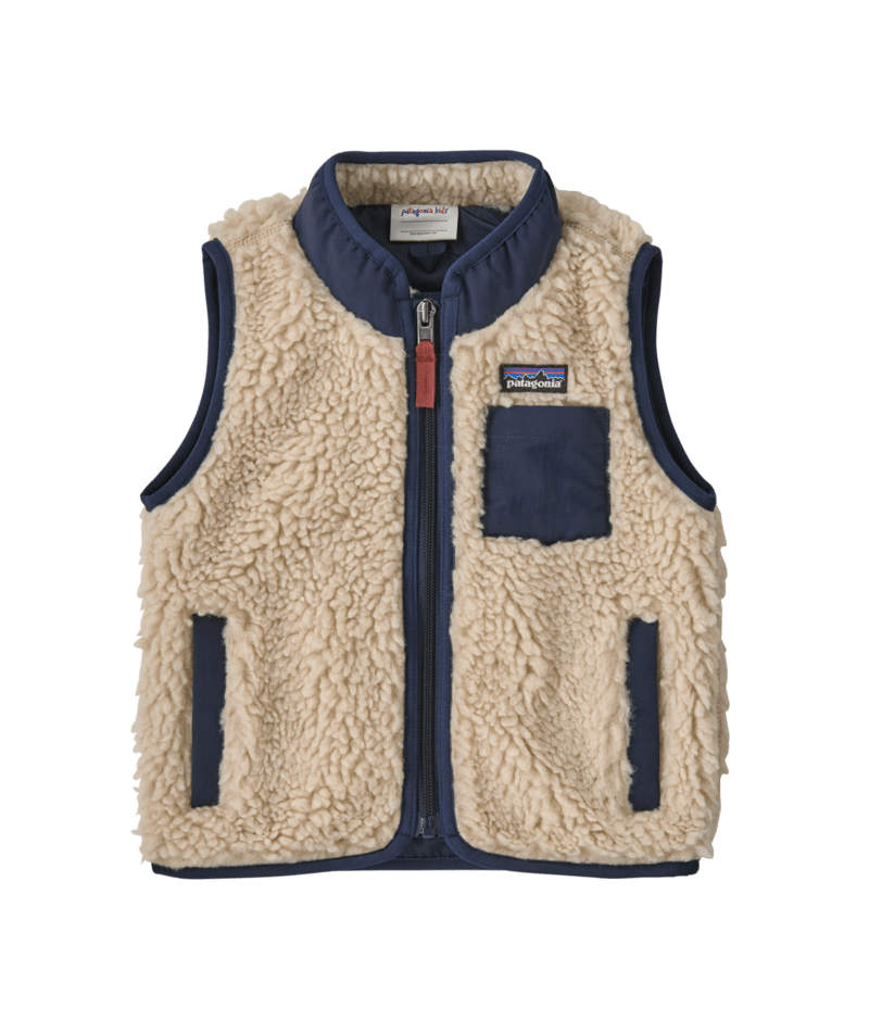 Baby Retro-X Vest in Dark Natural w/New Navy | Photo 1 | Patagonia
