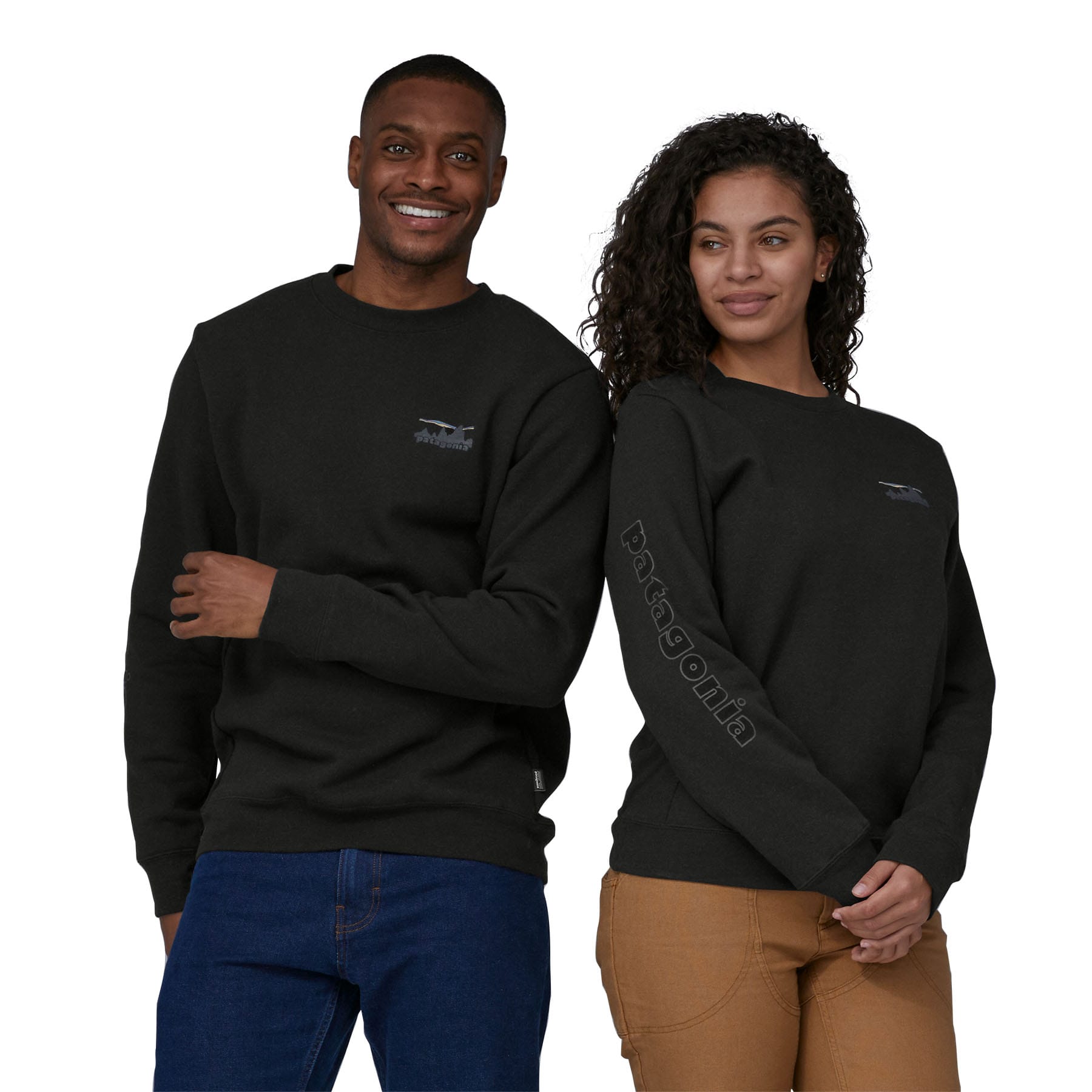 73 Skyline Uprisal Crew Sweatshirt in Ink Black | Patagonia Bend