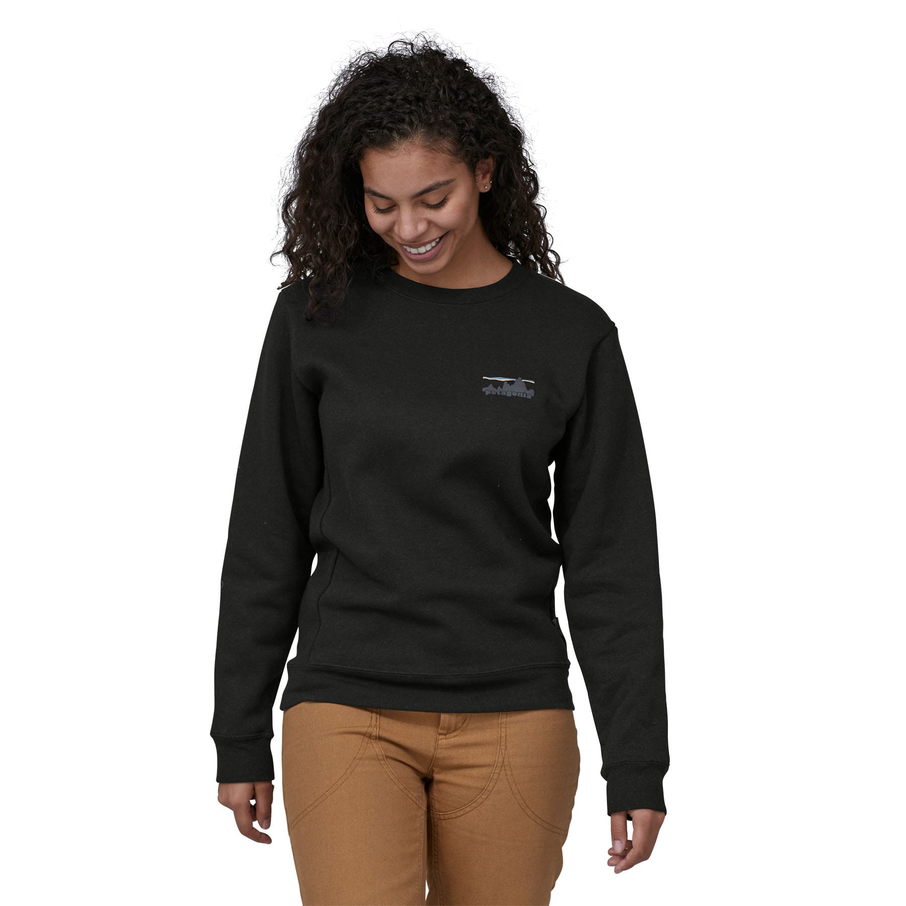 73 Skyline Uprisal Crew Sweatshirt in Ink Black | Patagonia Bend