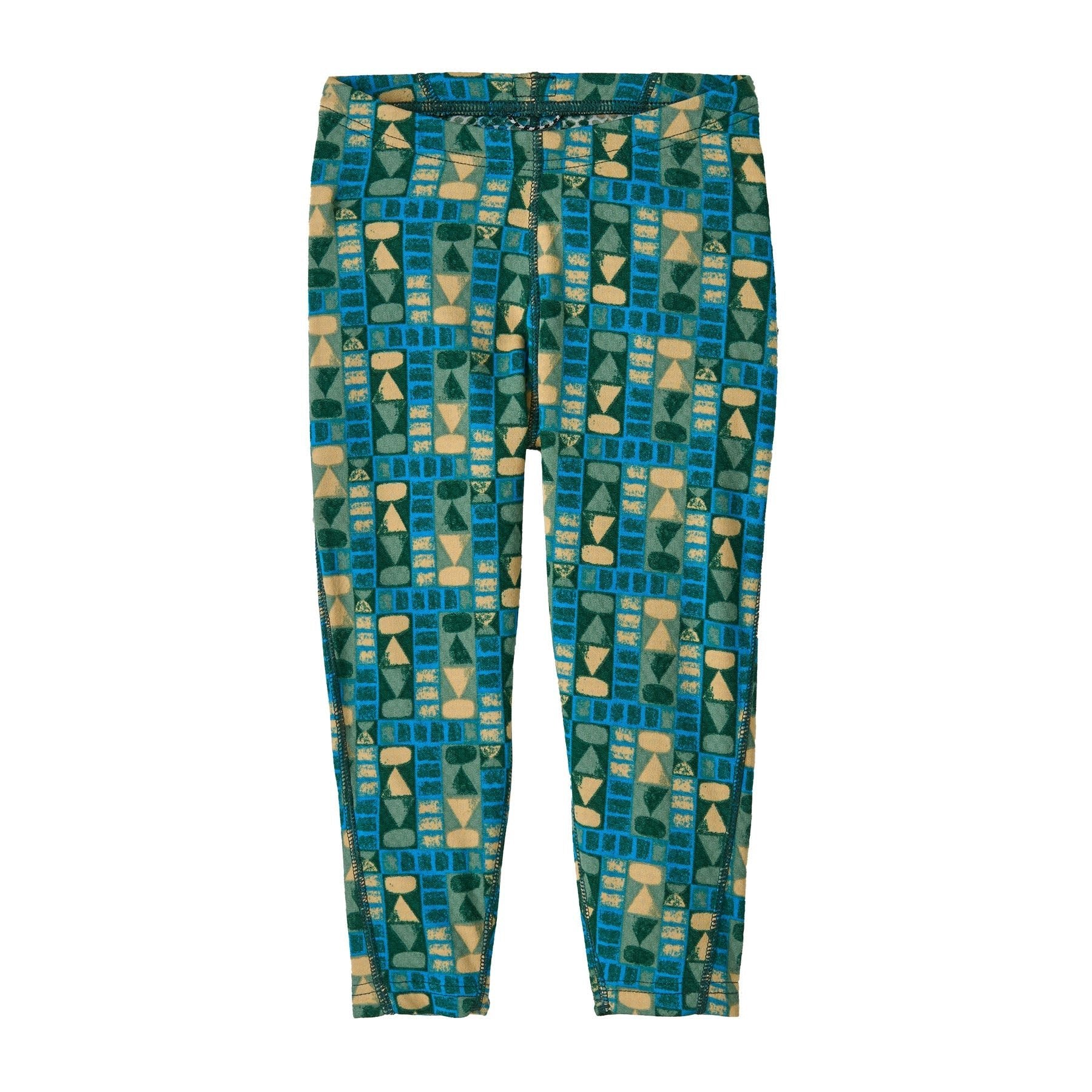 Baby Cap Midweight Bottoms in Tree Line: Uplift Blue | Patagonia Bend
