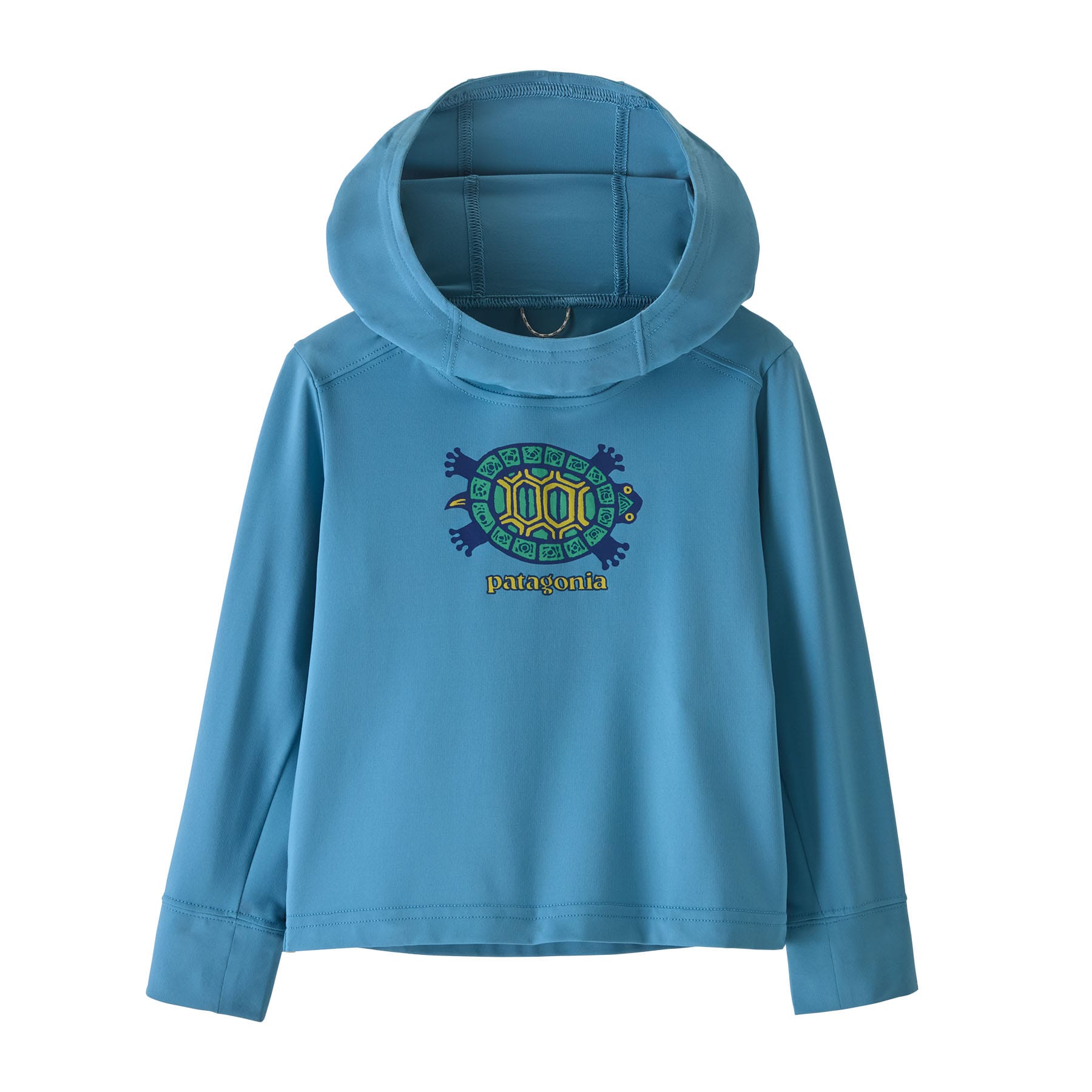Baby Capilene® Silkweight Hoody in Island Turtle: Shore Blue | Patagonia Bend