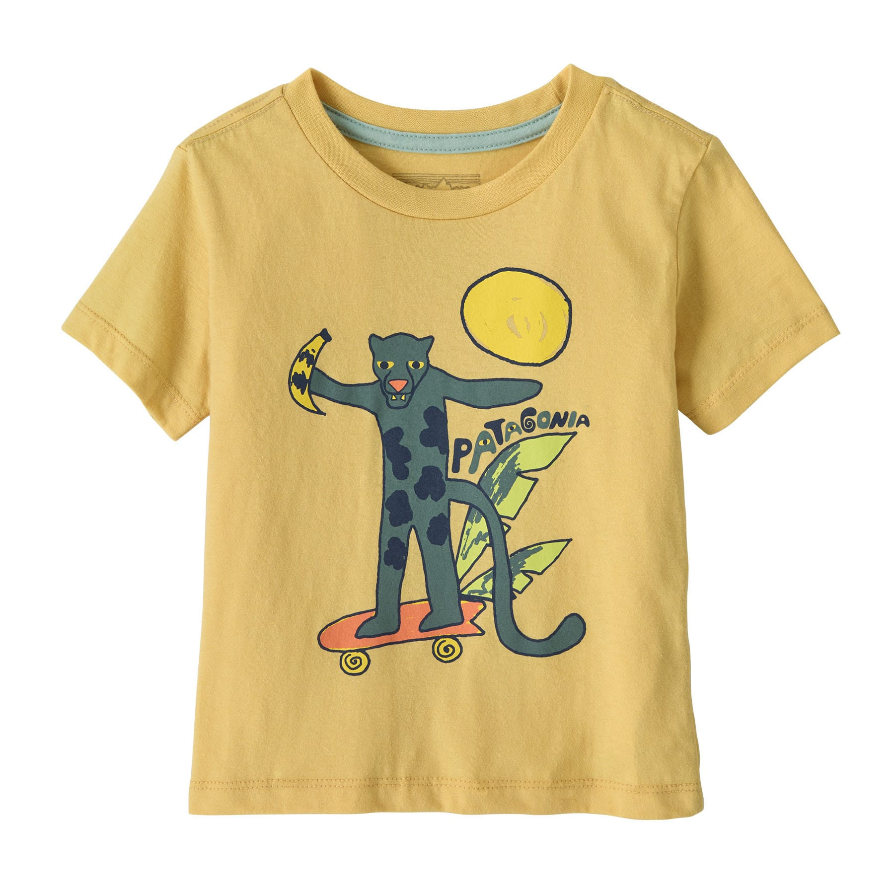 Baby Graphic T-Shirt in Jaguar Boogie: Limestone Yellow | Patagonia Bend