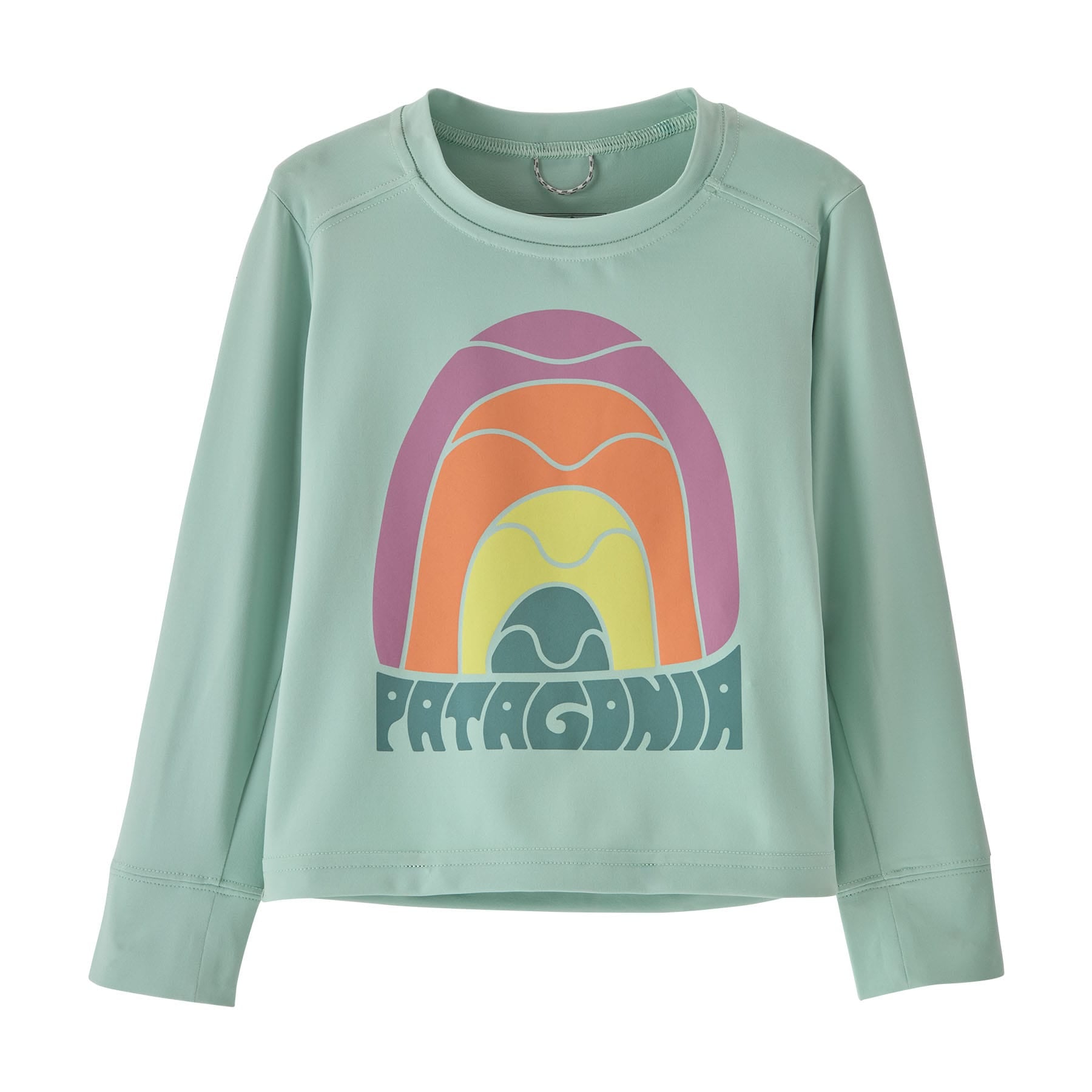 Baby Long - Sleeved Capilene® Silkweight T-Shirt in Rainbow Wave: Thin Ice | Patagonia Bend