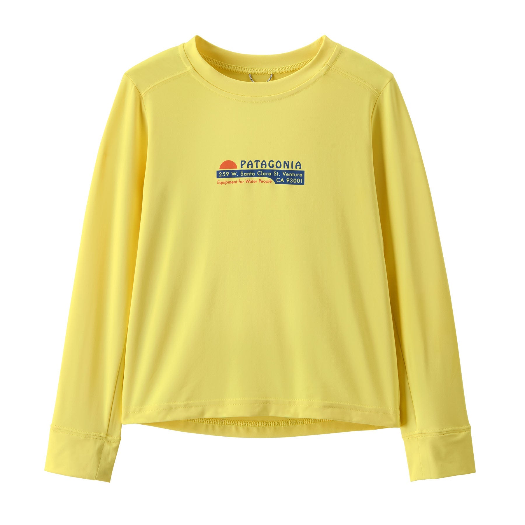 Baby Long - Sleeved Capilene® Silkweight T-Shirt in Water People Banner: Lemon Zest | Patagonia Bend