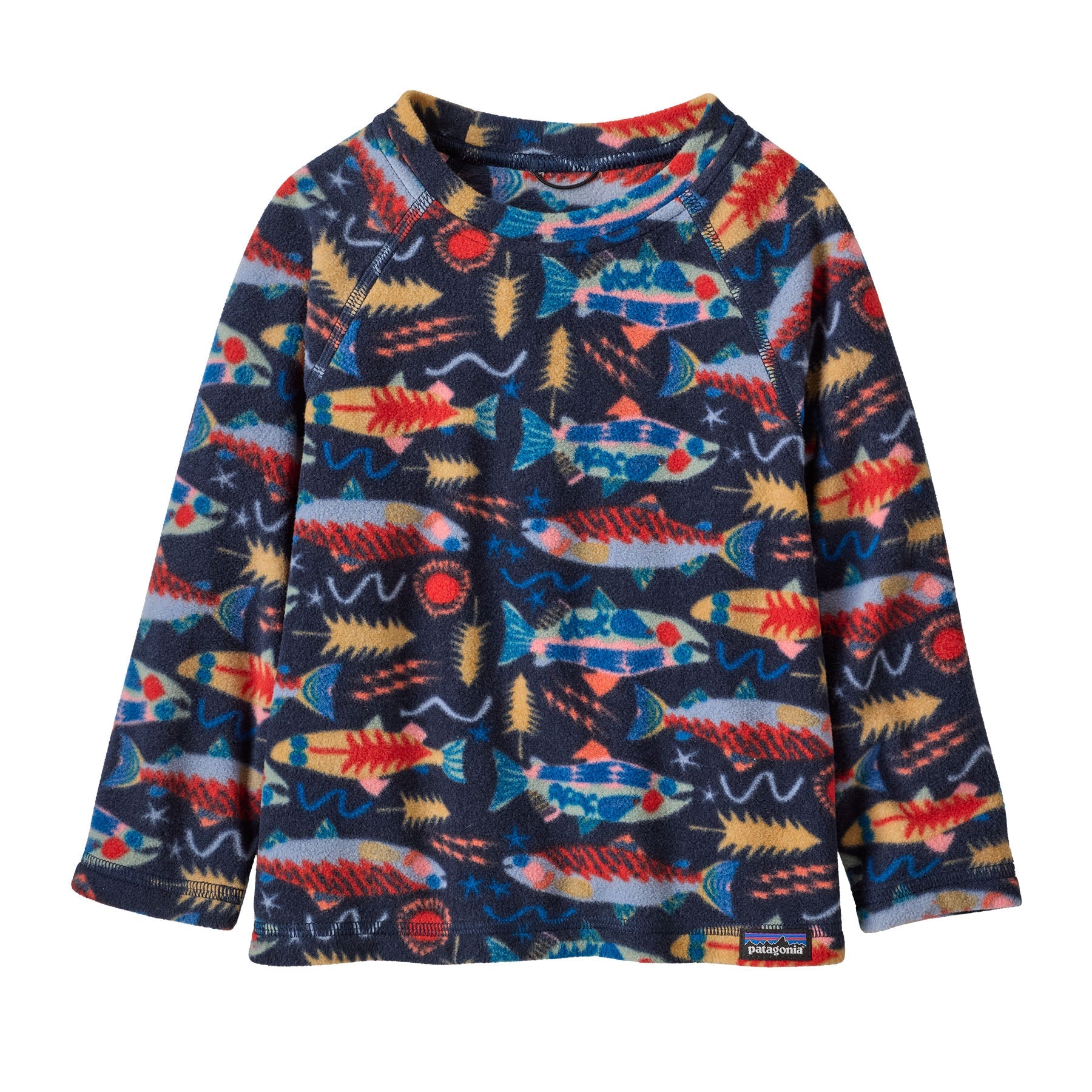 Baby Micro D Crew in Salmon Energy: New Navy | Patagonia Bend