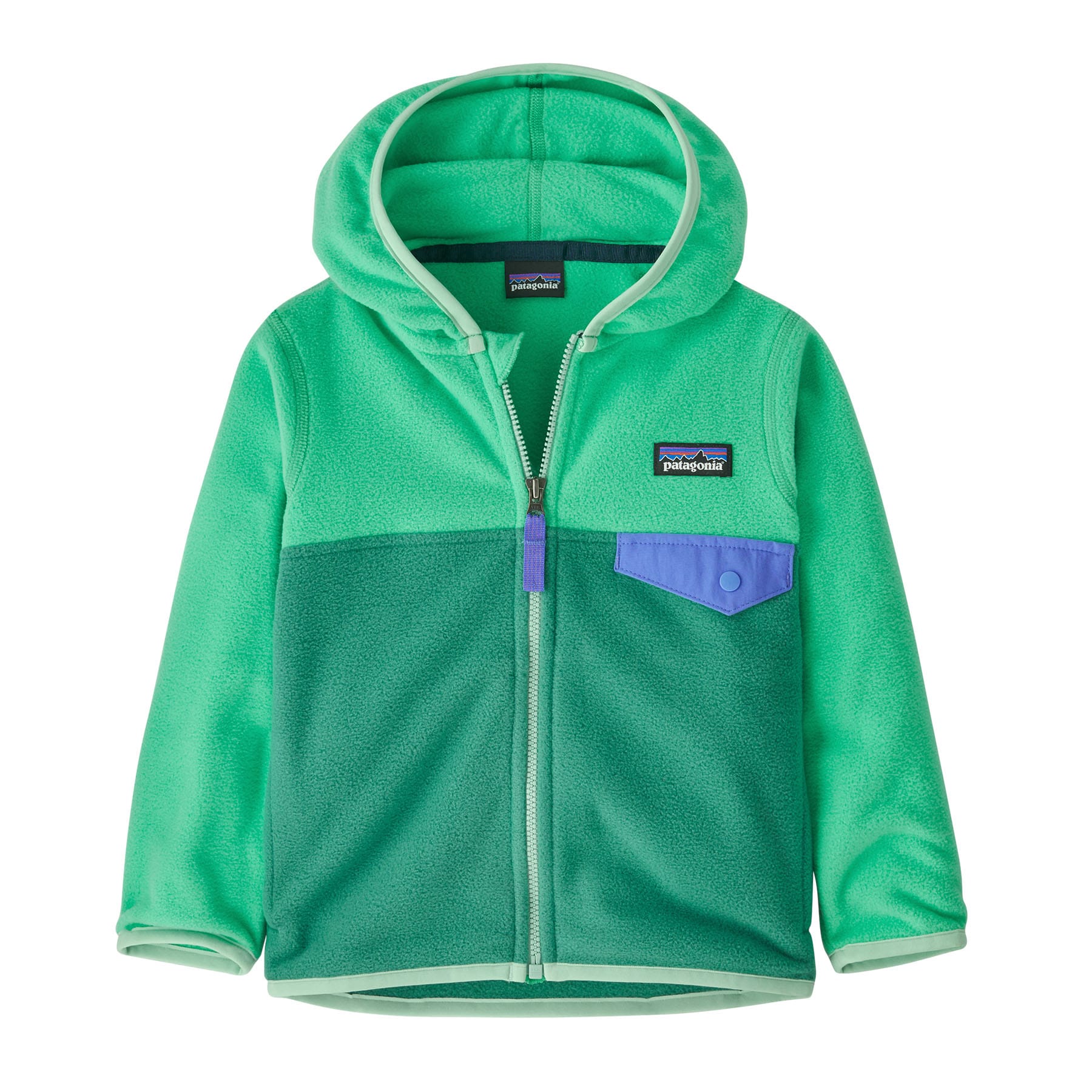 Baby Micro D Snap - T Jacket in Heartleaf Green | Patagonia Bend