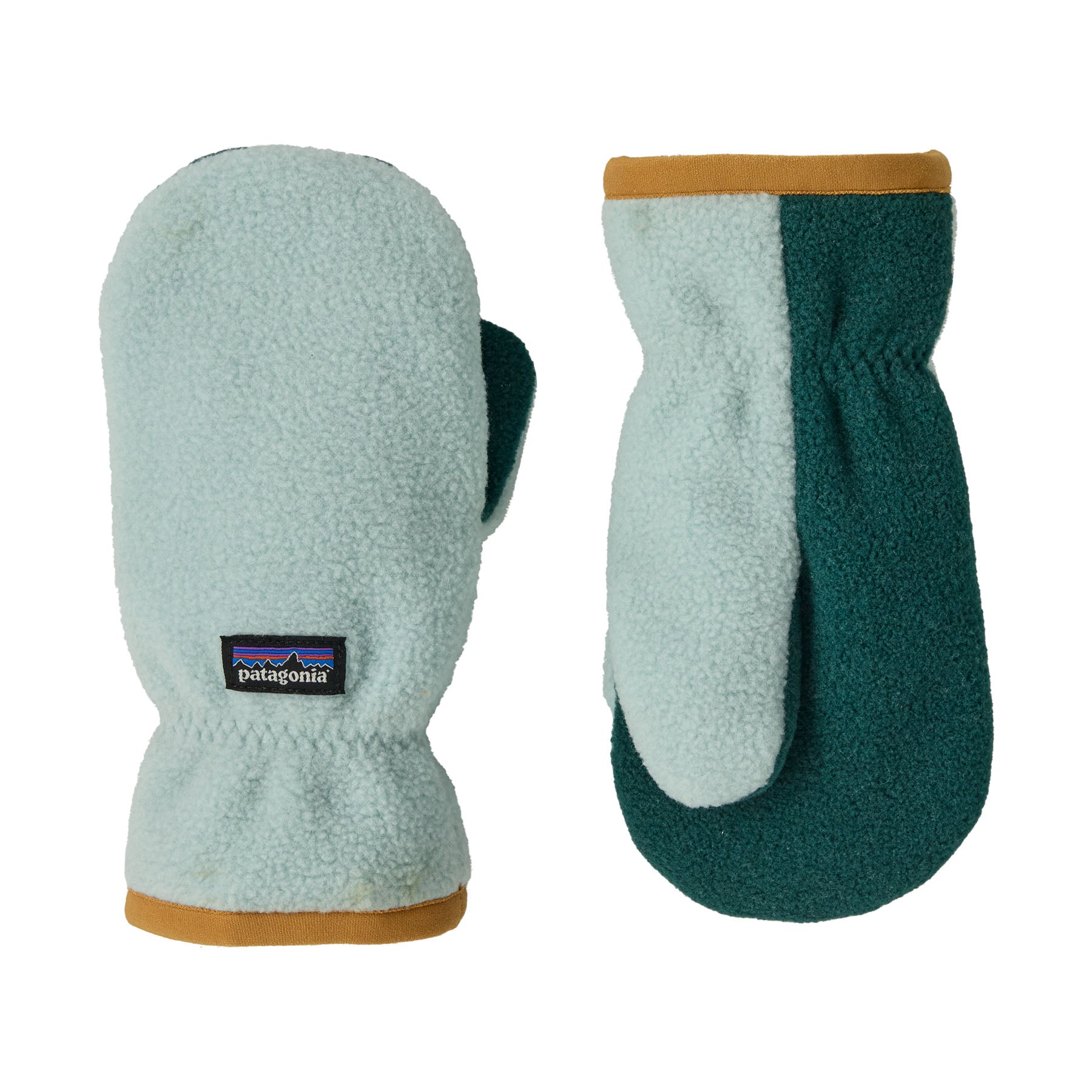 Baby Pita Pocket Mittens in Virtually Blue | Patagonia Bend