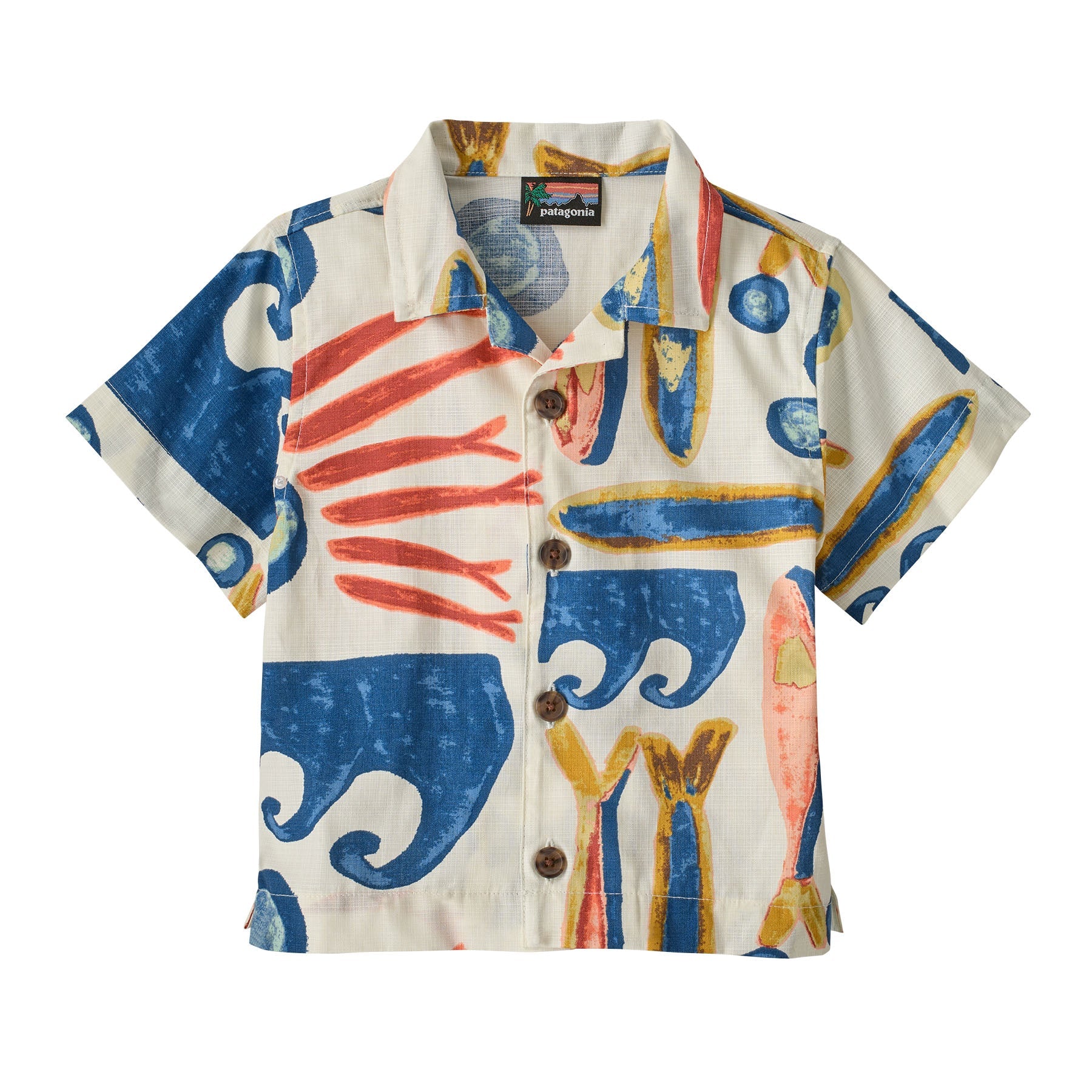Baby Tidal Threads Shirt in Sardines: Natural | Patagonia Bend