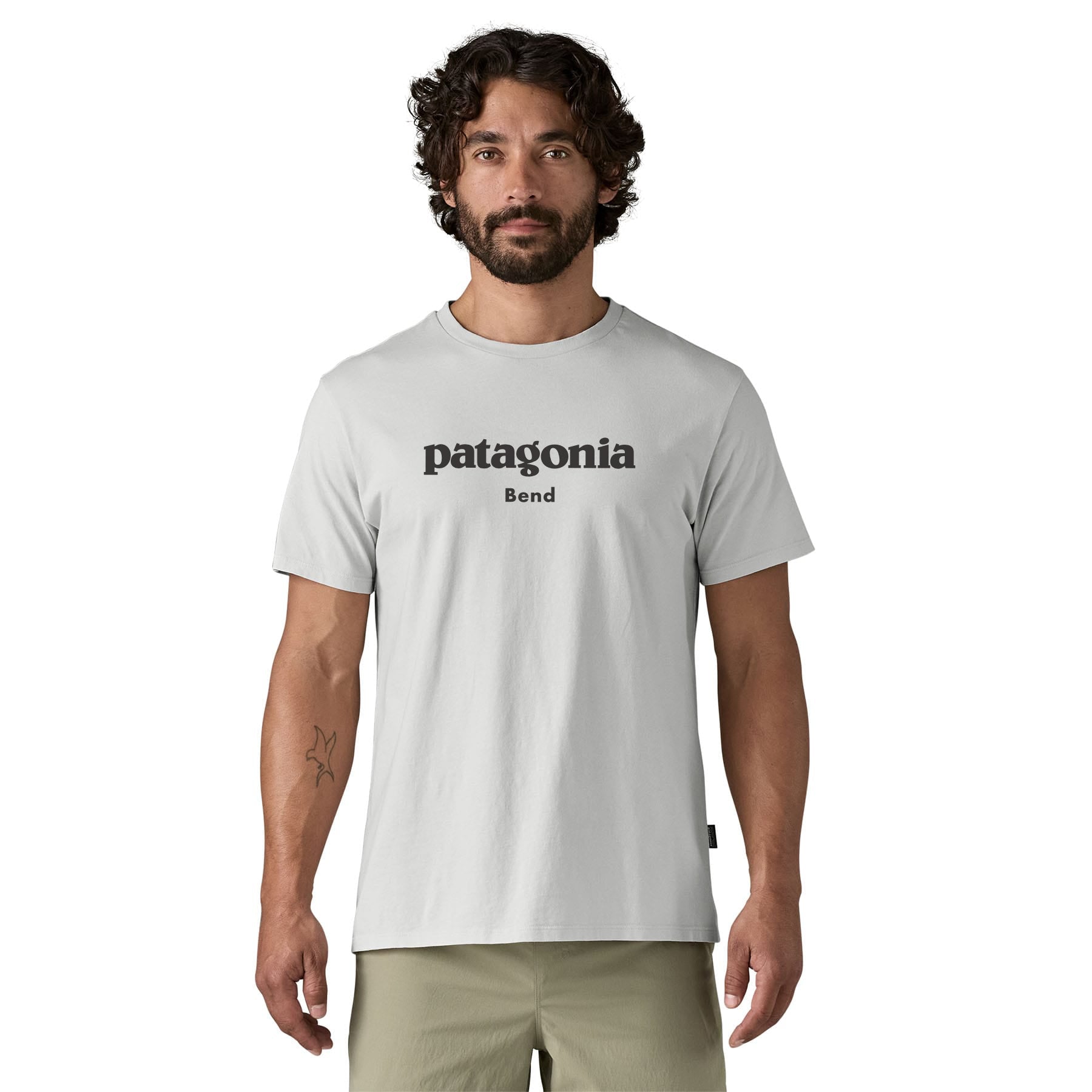 Daily Graphic Tee - Patagonia Bend in Crisp Grey | Patagonia Bend