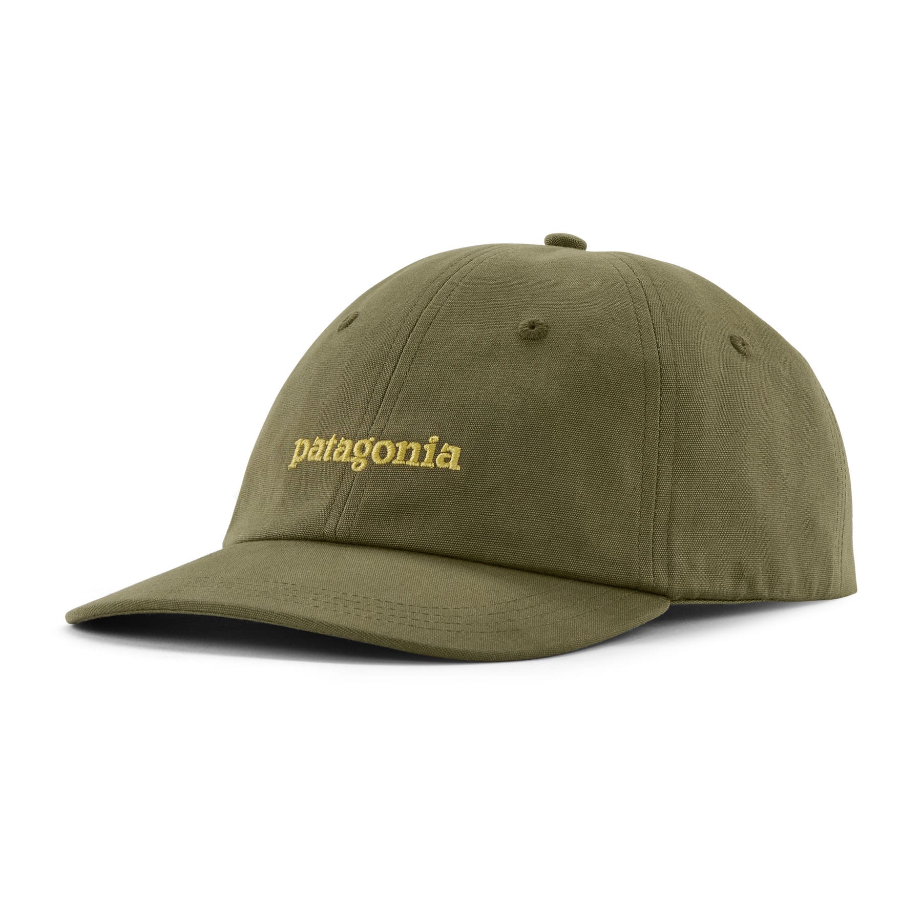 Fitz Roy Icon Trad Cap in Text Logo: Tent Green | Patagonia Bend
