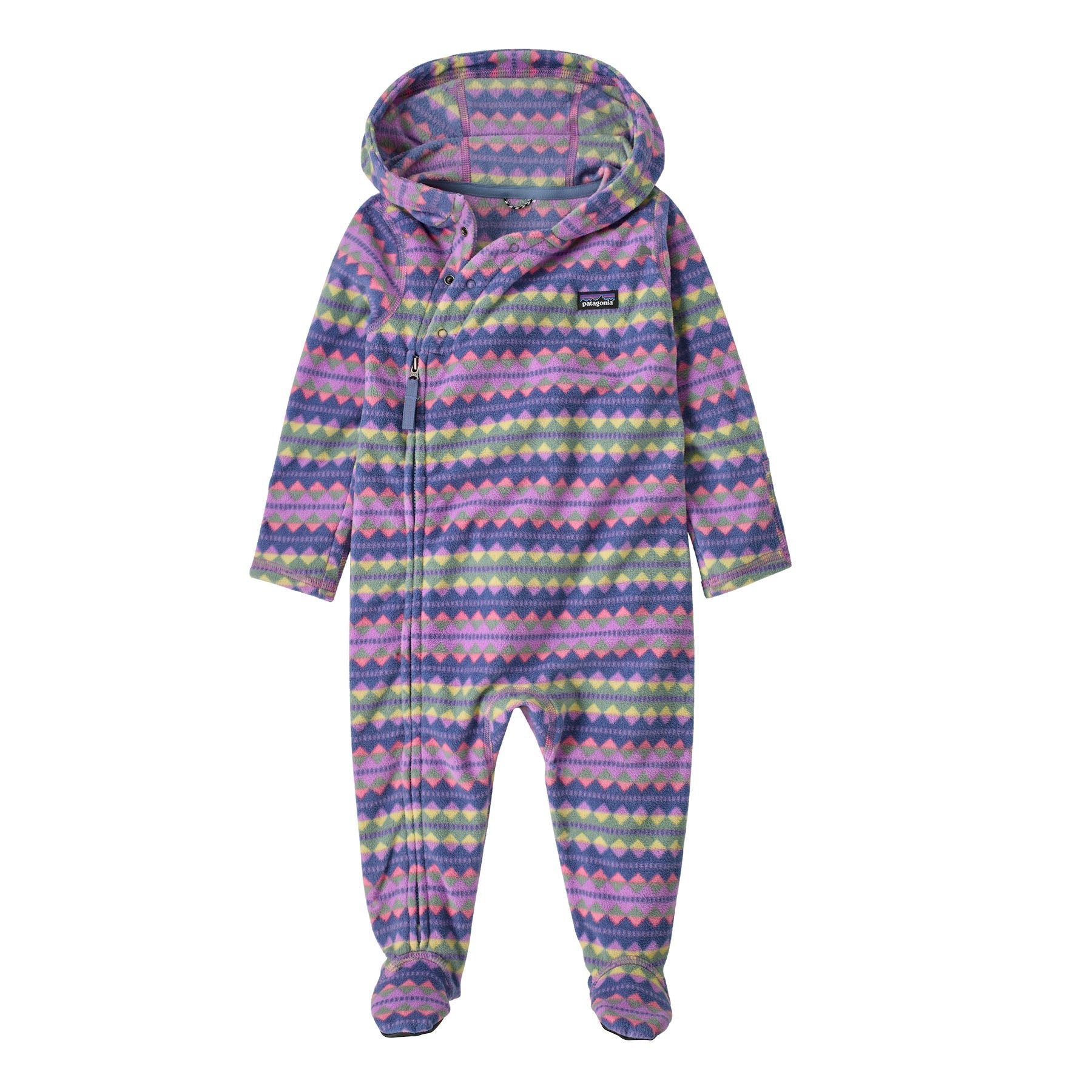 Infant Micro D Bunting in Diamond Stripe: Brisk Purple | Patagonia Bend