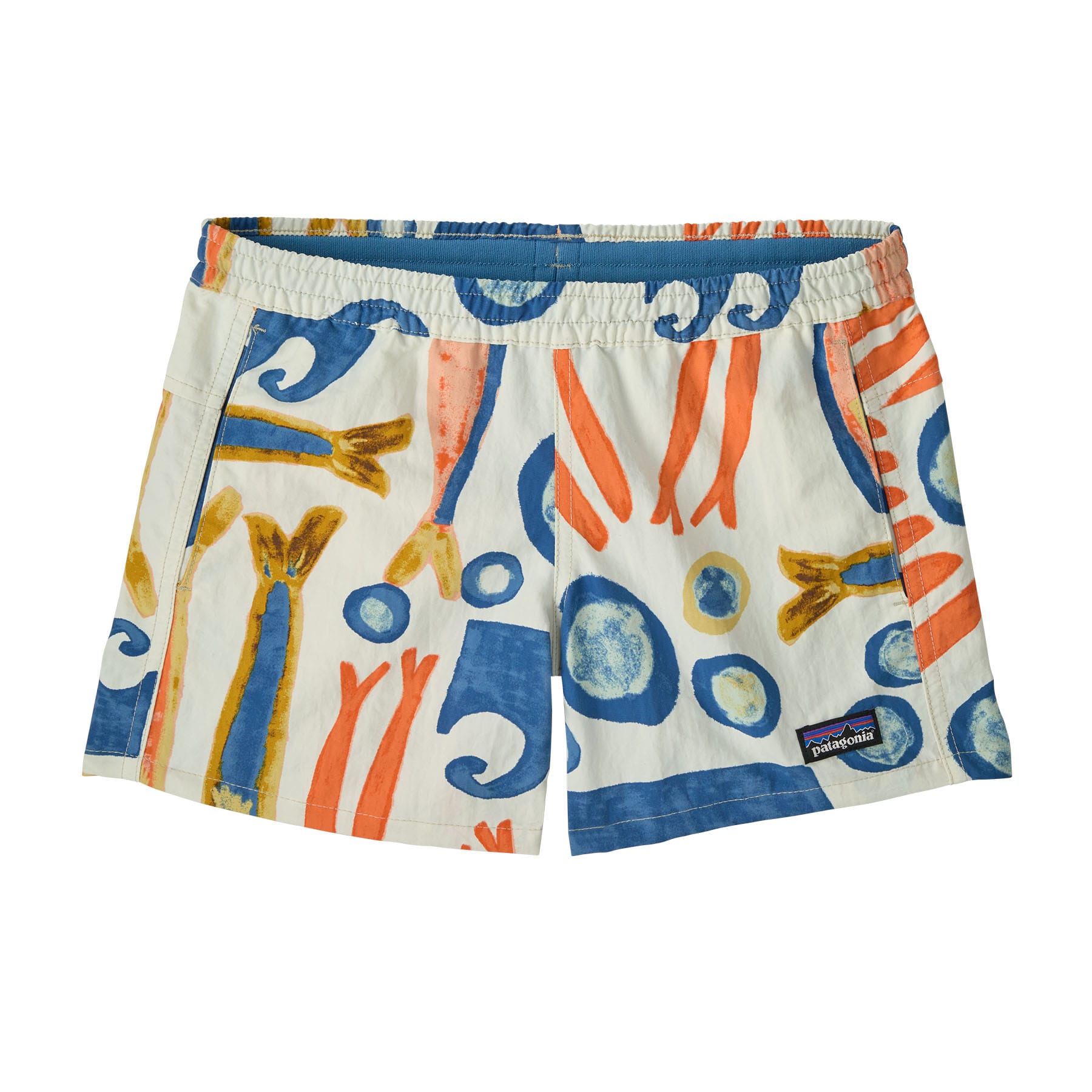 Kid's Baggies Shorts 4 in. - Unlined in Sardines: Natural | Patagonia Bend