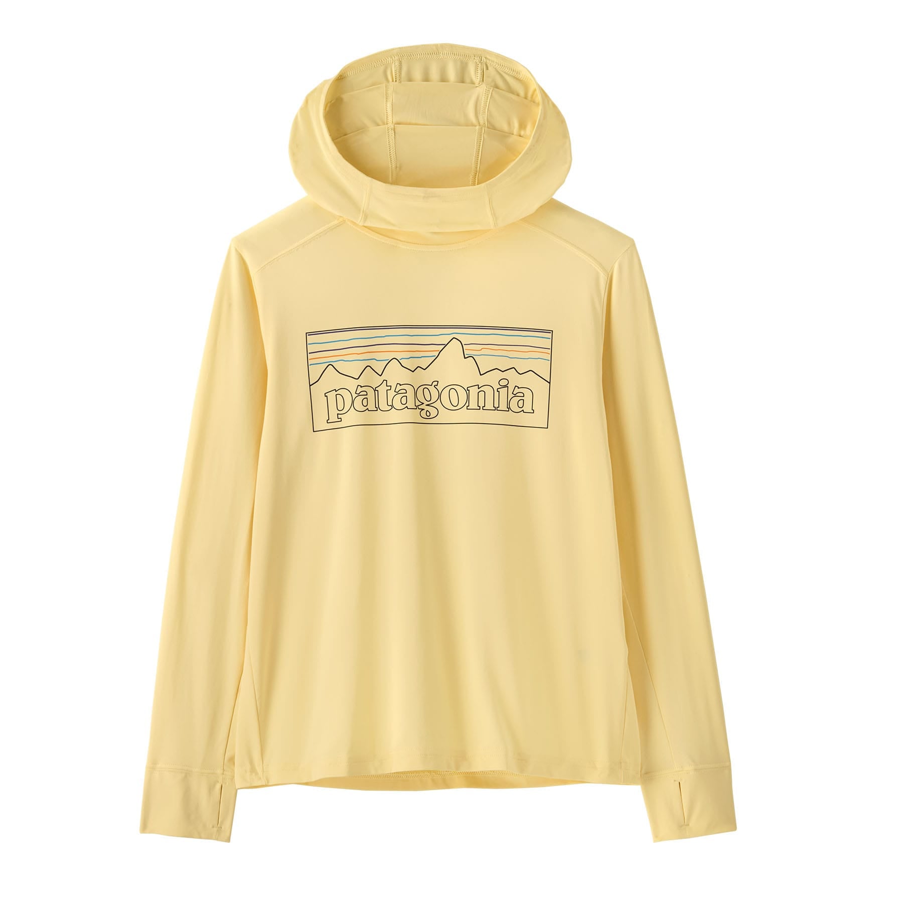 Kid's Capilene® Silkweight Hoody in P - 6 Outline: Buttercup Yellow | Patagonia Bend