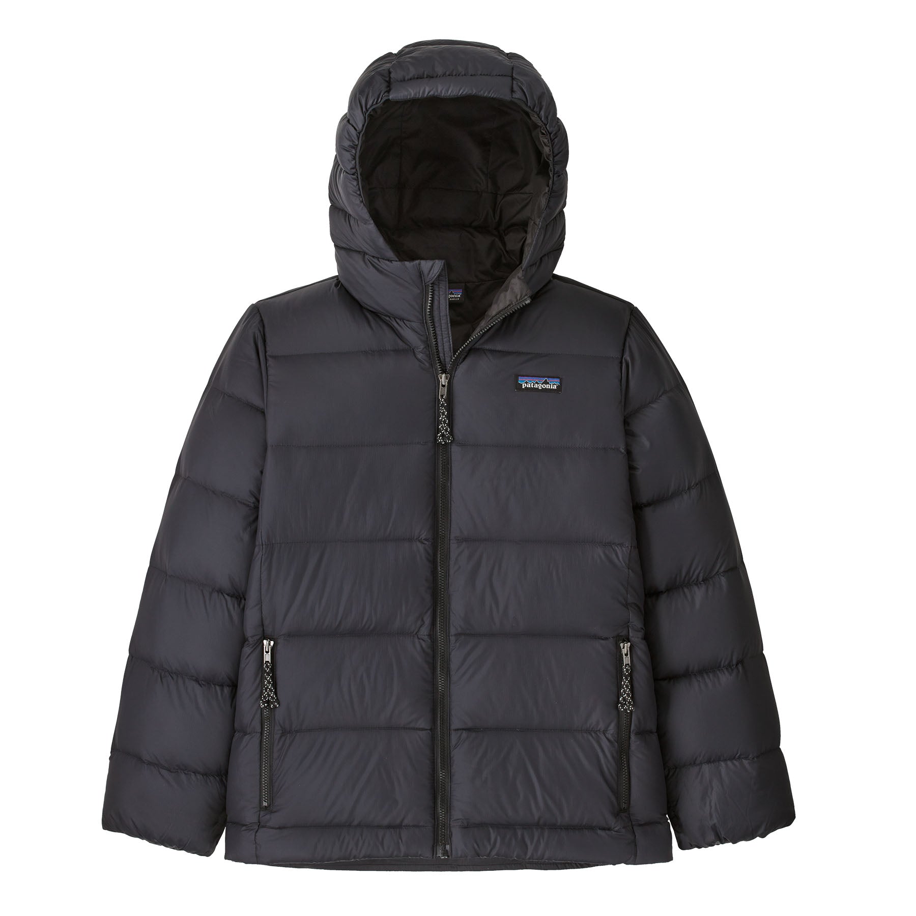 Kid's Hi - Loft Down Sweater Hoody in Black | Patagonia Bend