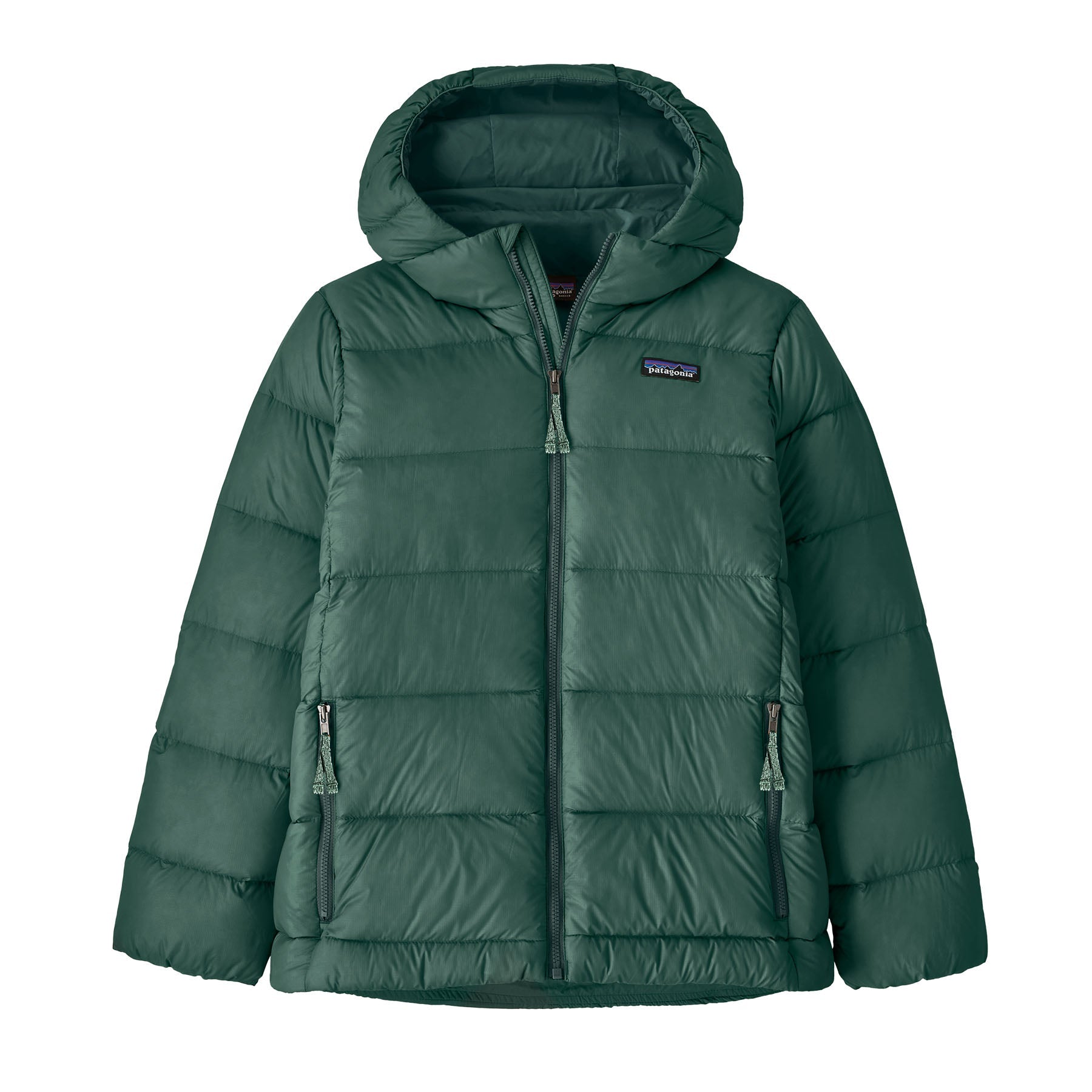 Kid's Hi - Loft Down Sweater Hoody in Cascade Green | Patagonia Bend