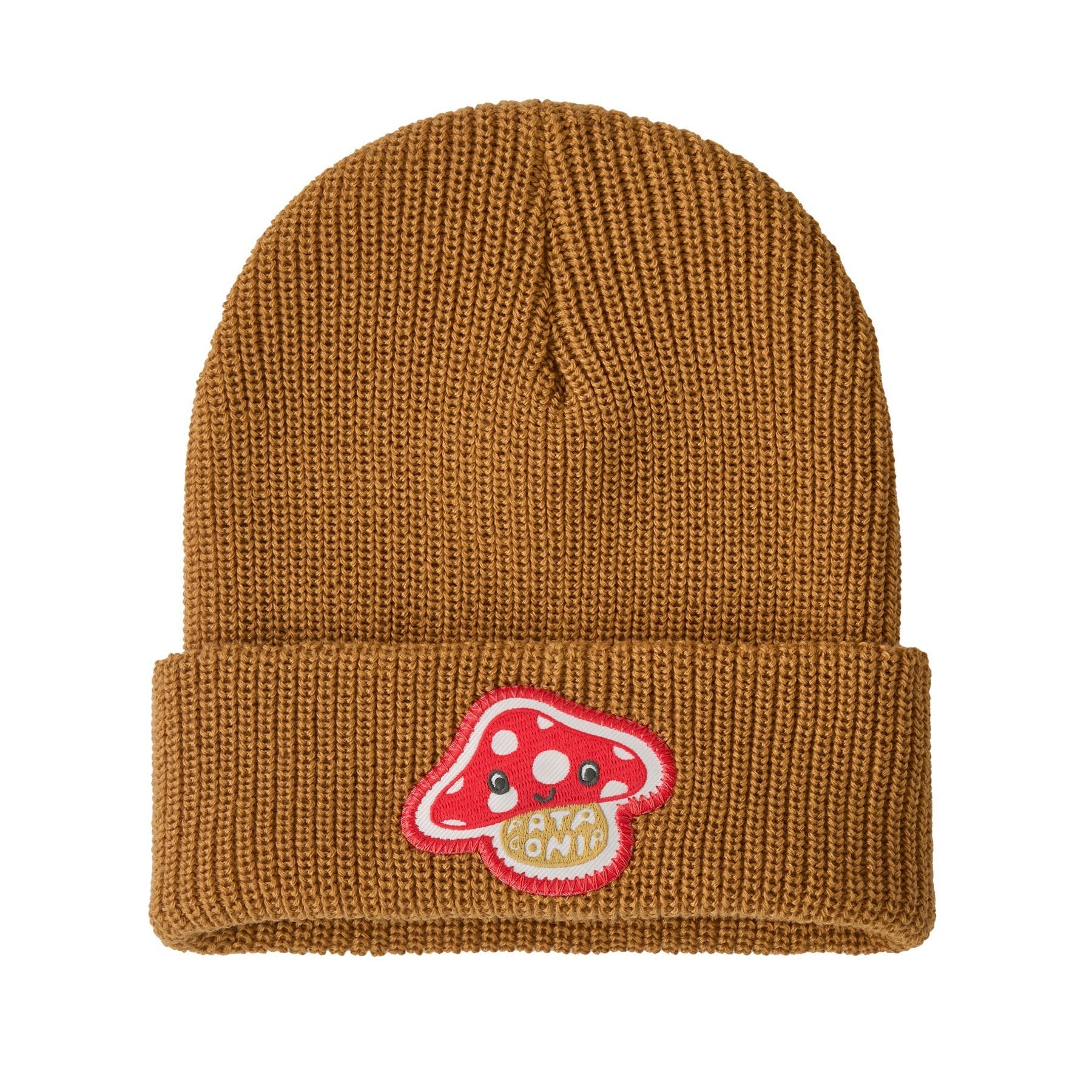 Kid's Logo Beanie in Amanita Rita Patch: Talon Gold | Patagonia Bend