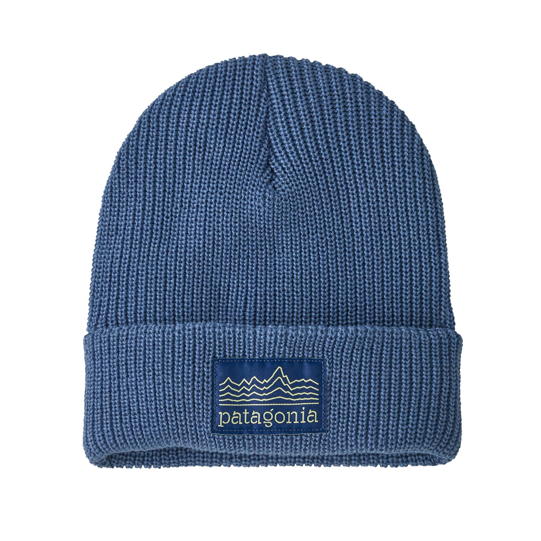 Kid's Logo Beanie in Strata Stencil: Barnacle Blue | Patagonia Bend