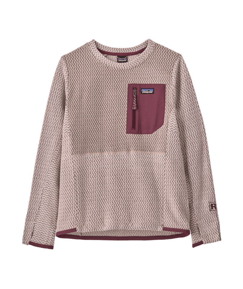Kid's R1 Air Crew in Pink Frost | Patagonia Bend
