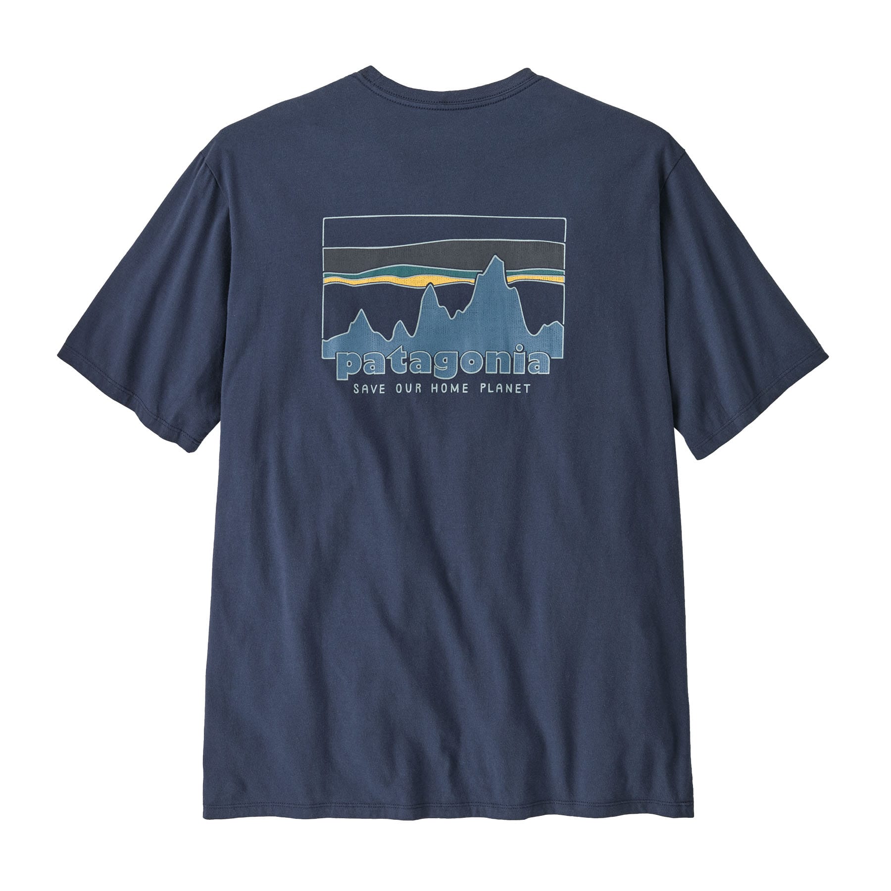 Men's '73 Skyline Organic T-Shirt in New Navy | Patagonia Bend