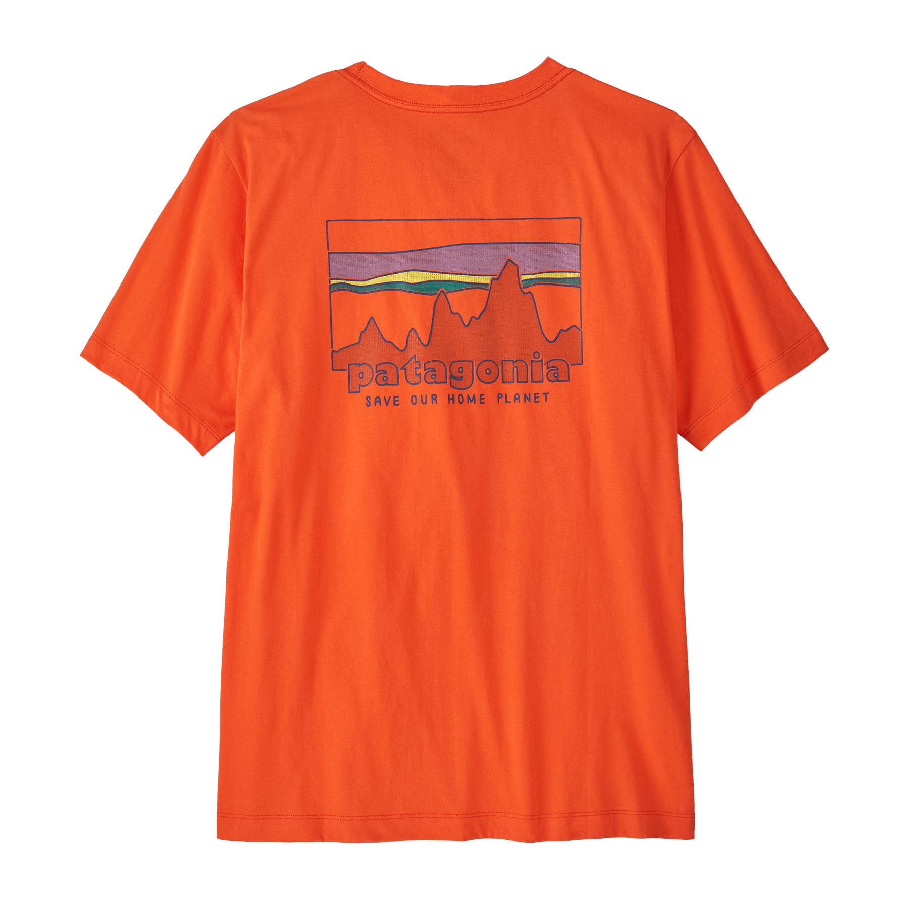 Men's '73 Skyline T-Shirt in Orange Peel | Patagonia Bend