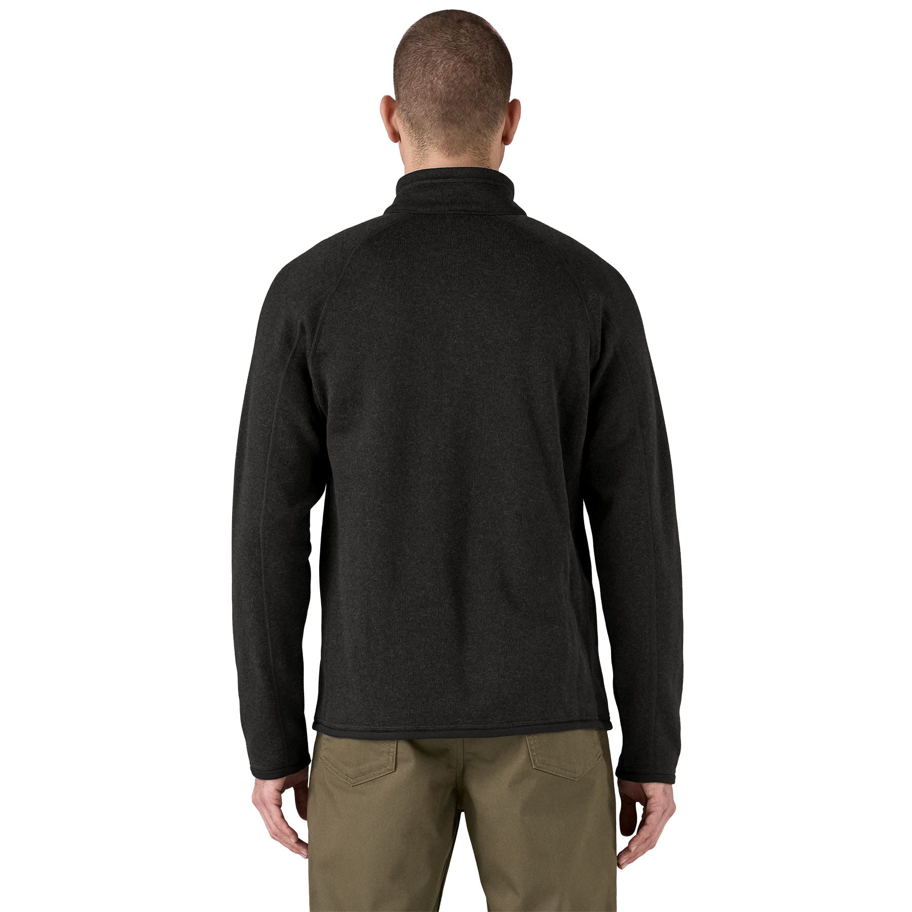 Men's Better Sweater 1/4 Zip in Black | Patagonia Bend