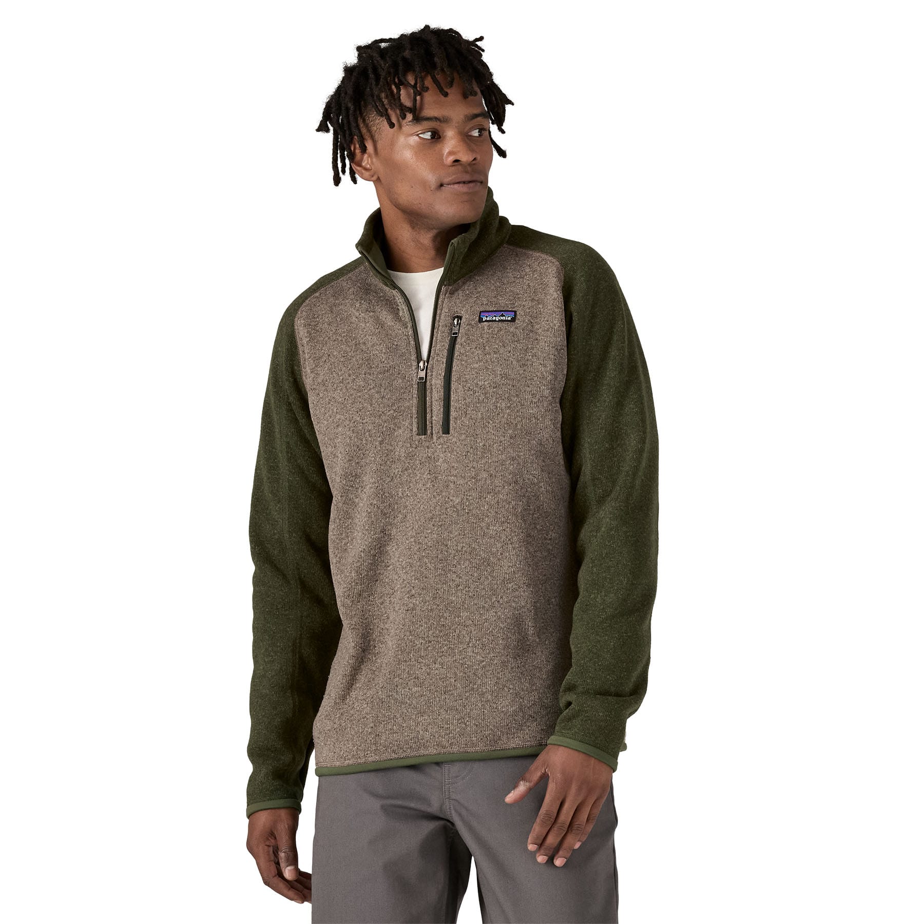 Men's Better Sweater 1/4 Zip in Seabird Grey | Patagonia Bend