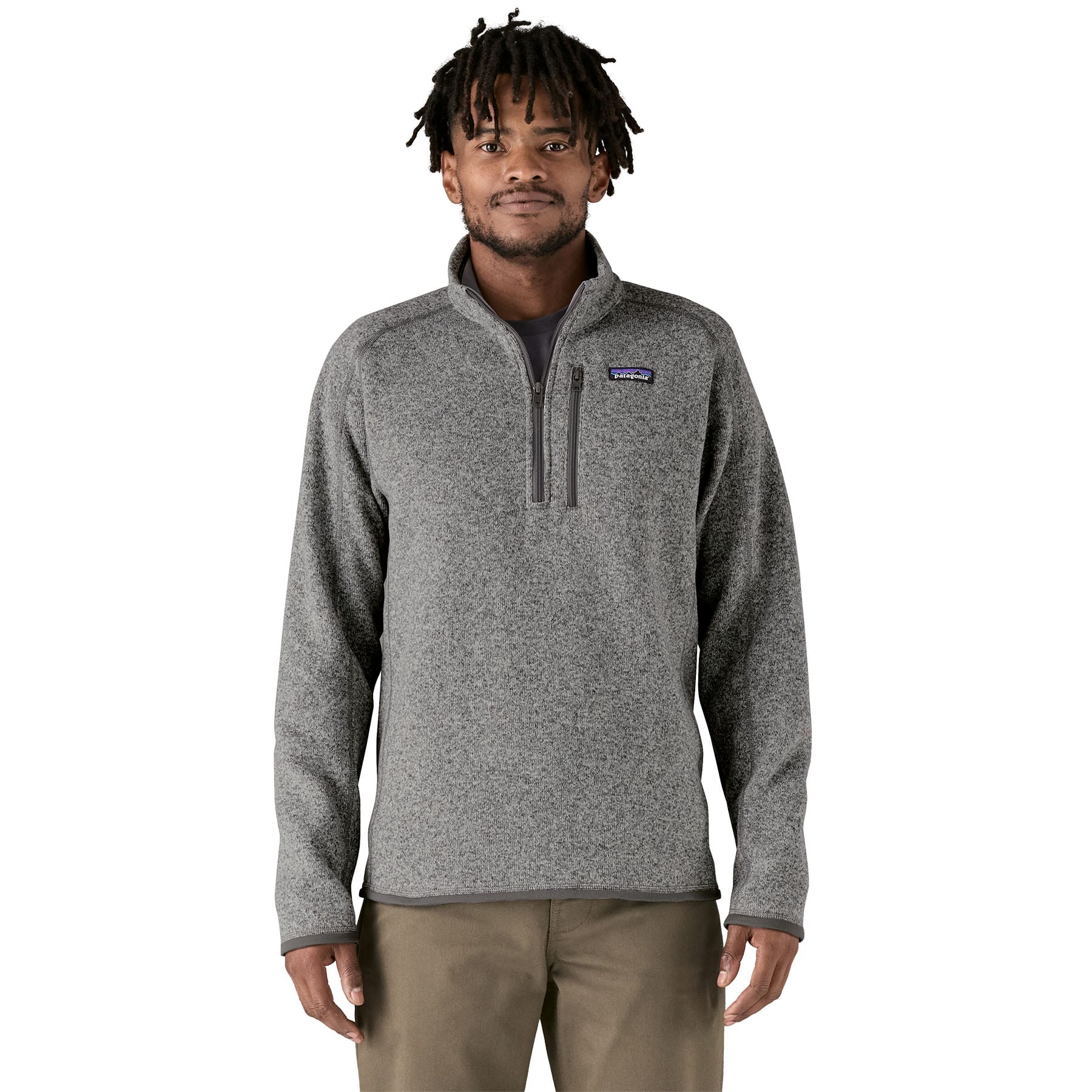 Men's Better Sweater 1/4 Zip in Stonewash | Patagonia Bend