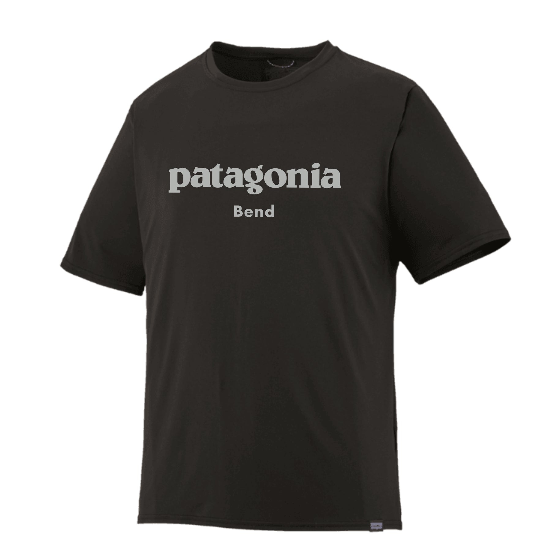 Men's Capilene Cool Daily Graphic Shirt - Patagonia Bend in Black | Patagonia Bend
