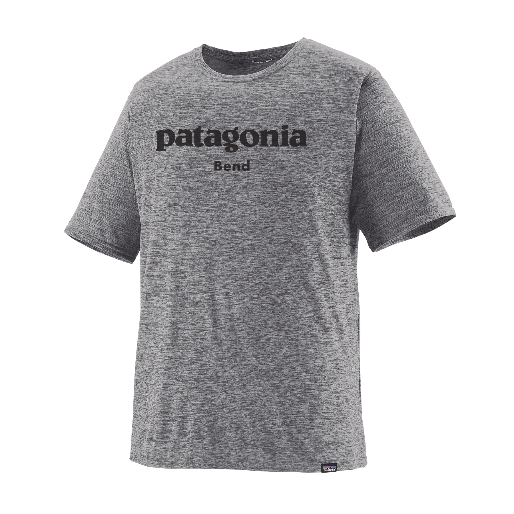 Men's Capilene® Cool Daily Graphic Shirt - Patagonia Bend in Feather Grey | Patagonia Bend
