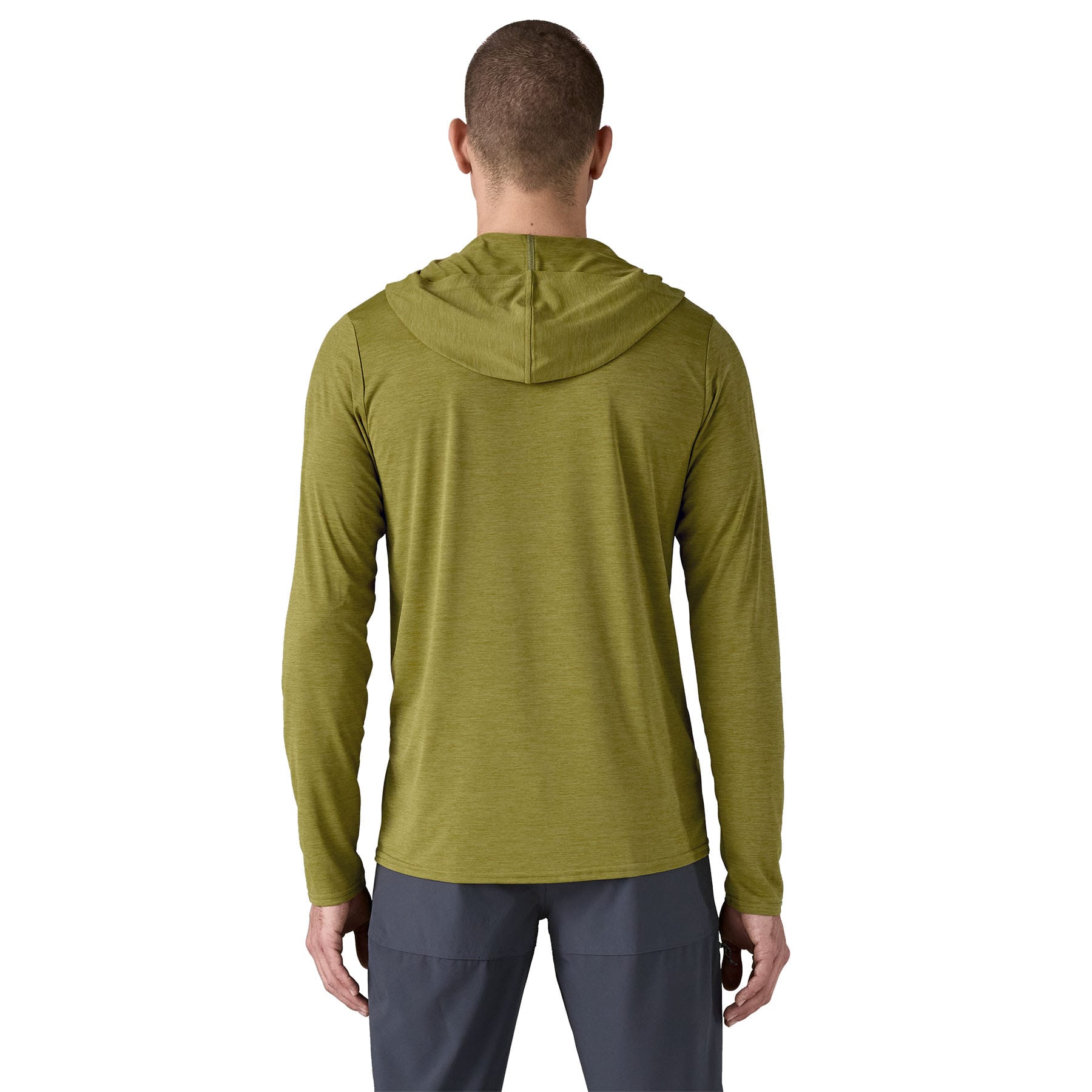 Men's Capilene® Cool Daily Hoody in Graze Green - Light Graze Green X - Dye | Patagonia Bend