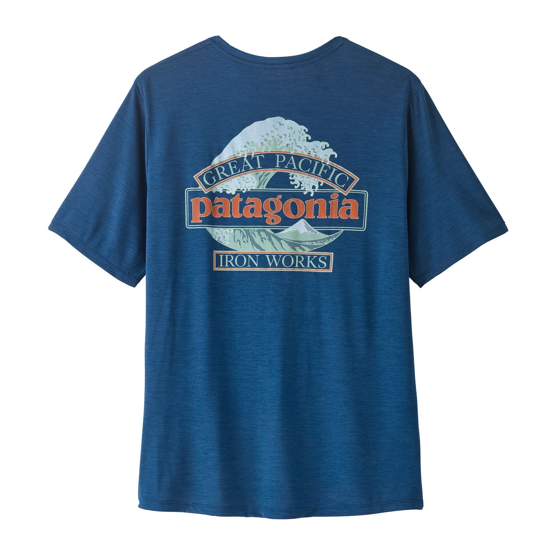 Men's Capilene® Cool Daily Shirt - Great Waves in Clement Blue - Light Clement Blue X - Dye | Patagonia Bend