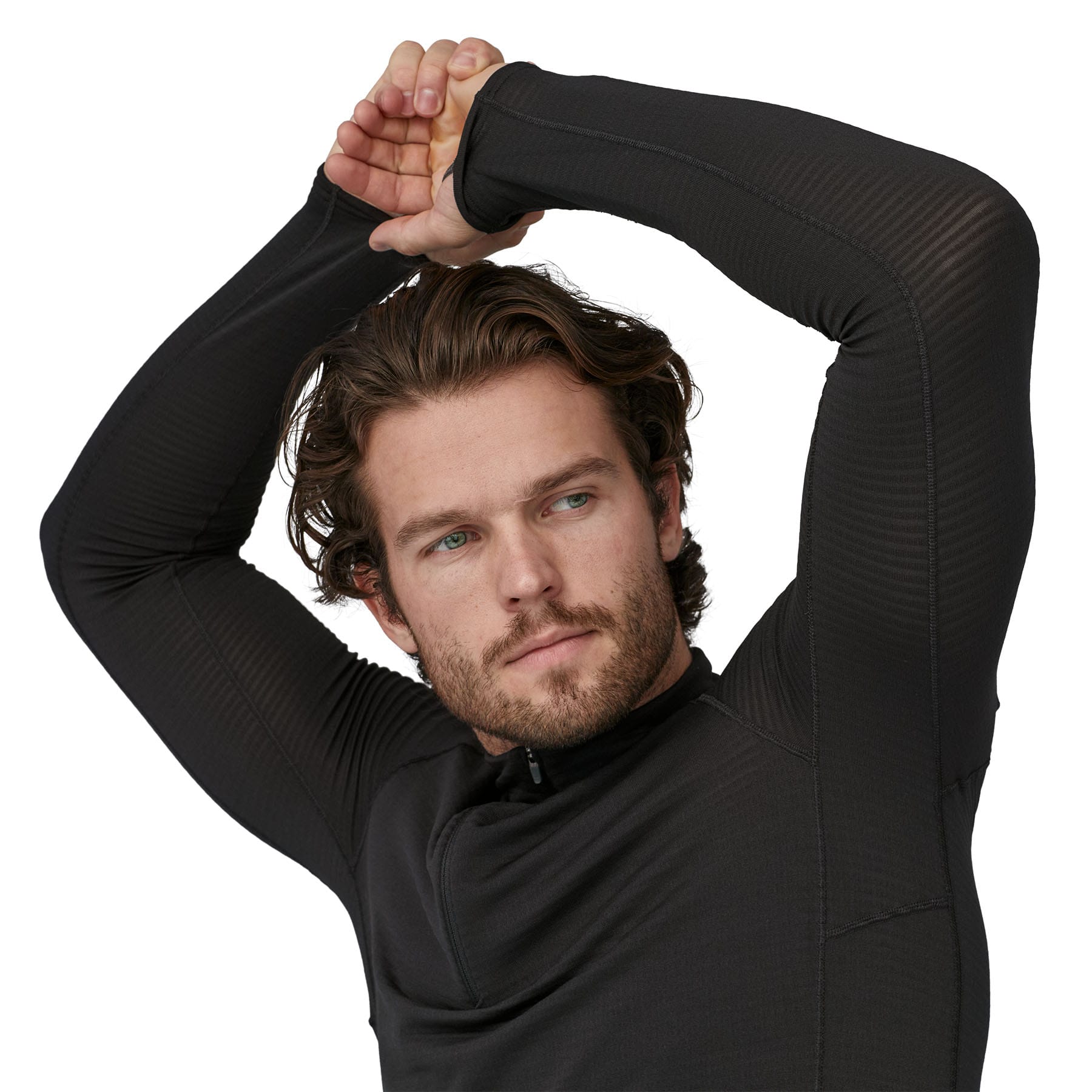 Men's Capilene® Thermal Weight Zip - Neck in Black | Patagonia Bend