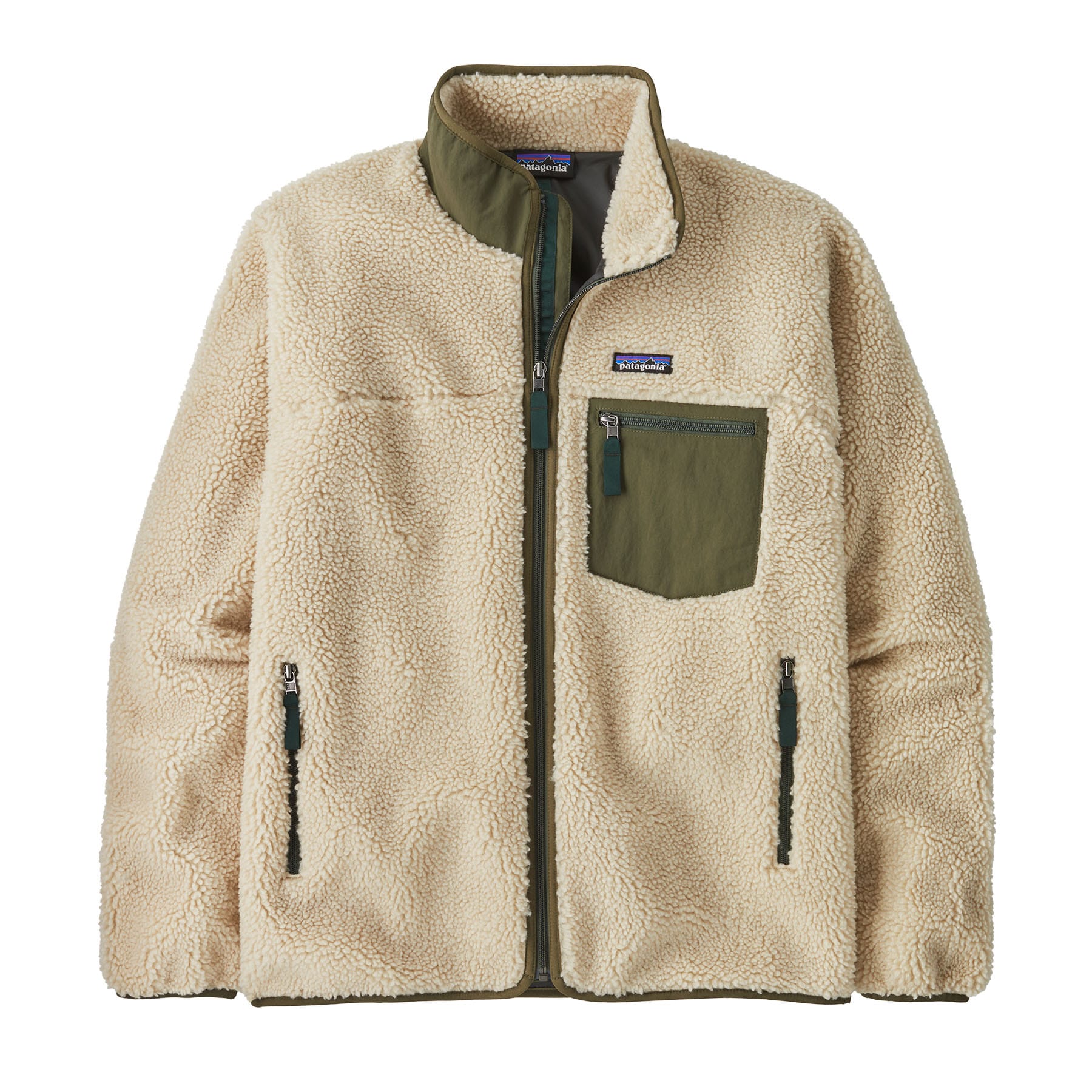 Men's Classic Retro - X Jacket in Dark Natural w/Basin Green | Patagonia Bend