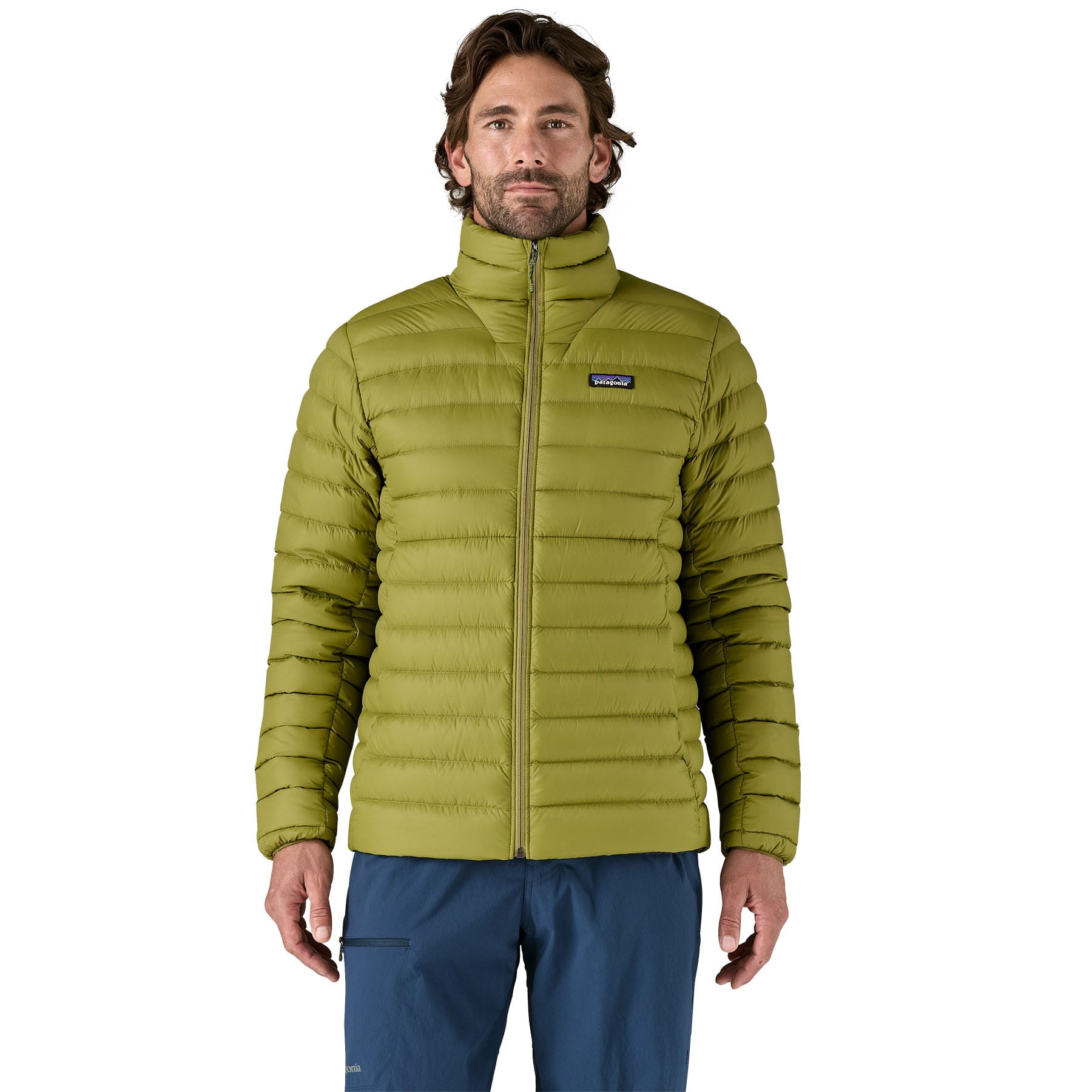 Men's Down Sweater in Graze Green | Patagonia Bend