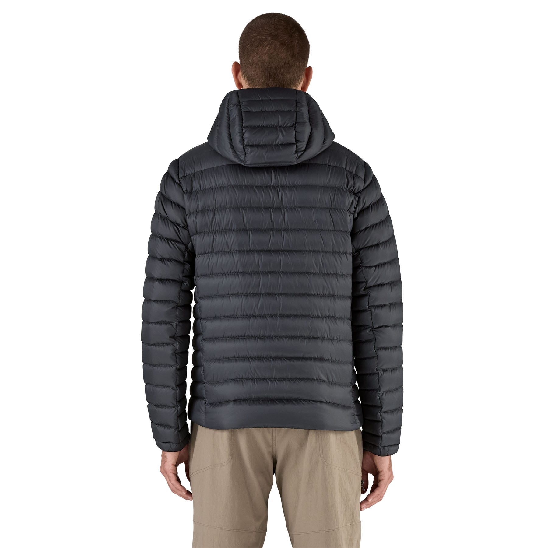 Men's Down Sweater Hoody in Black | Patagonia Bend
