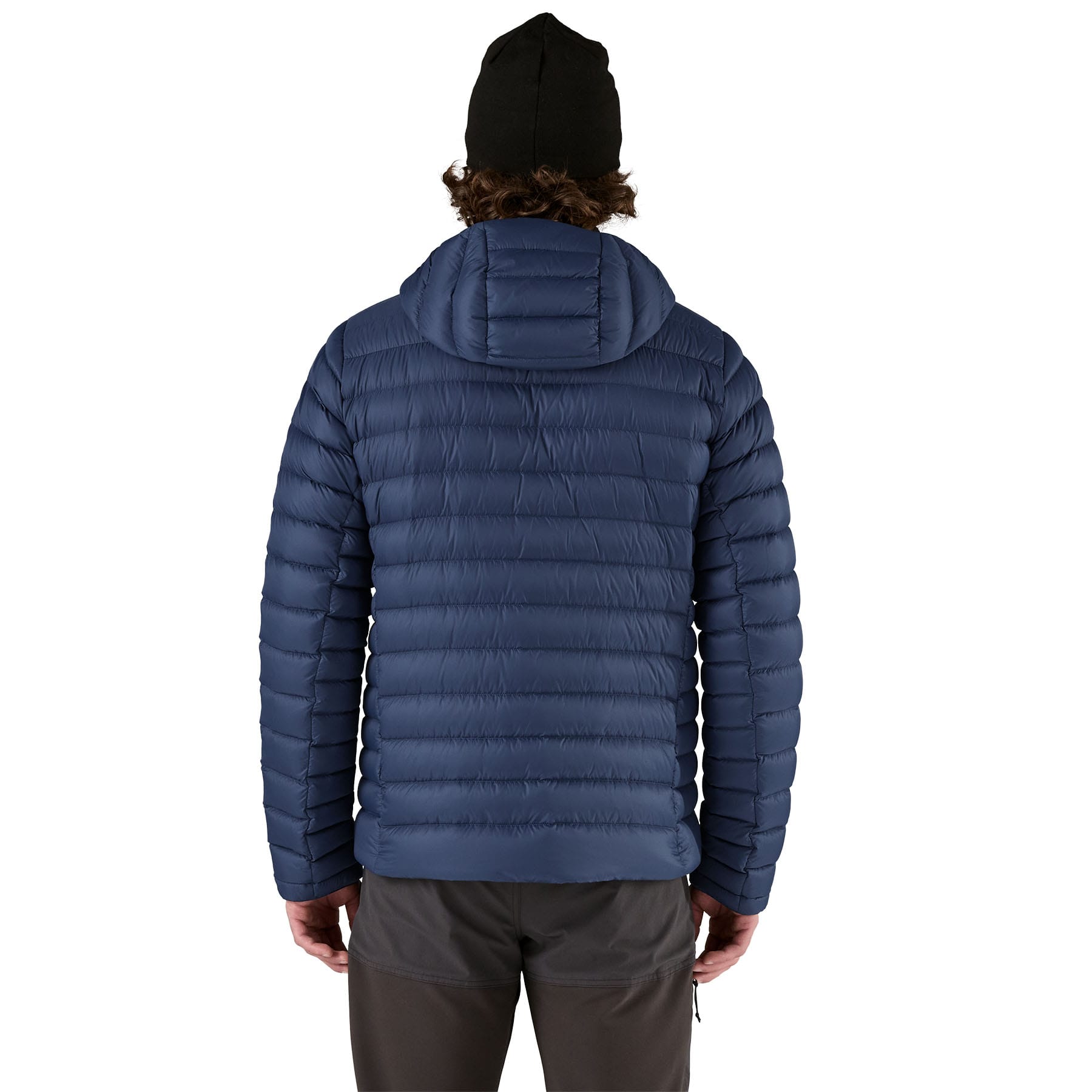 Men's Down Sweater Hoody in New Navy | Patagonia Bend
