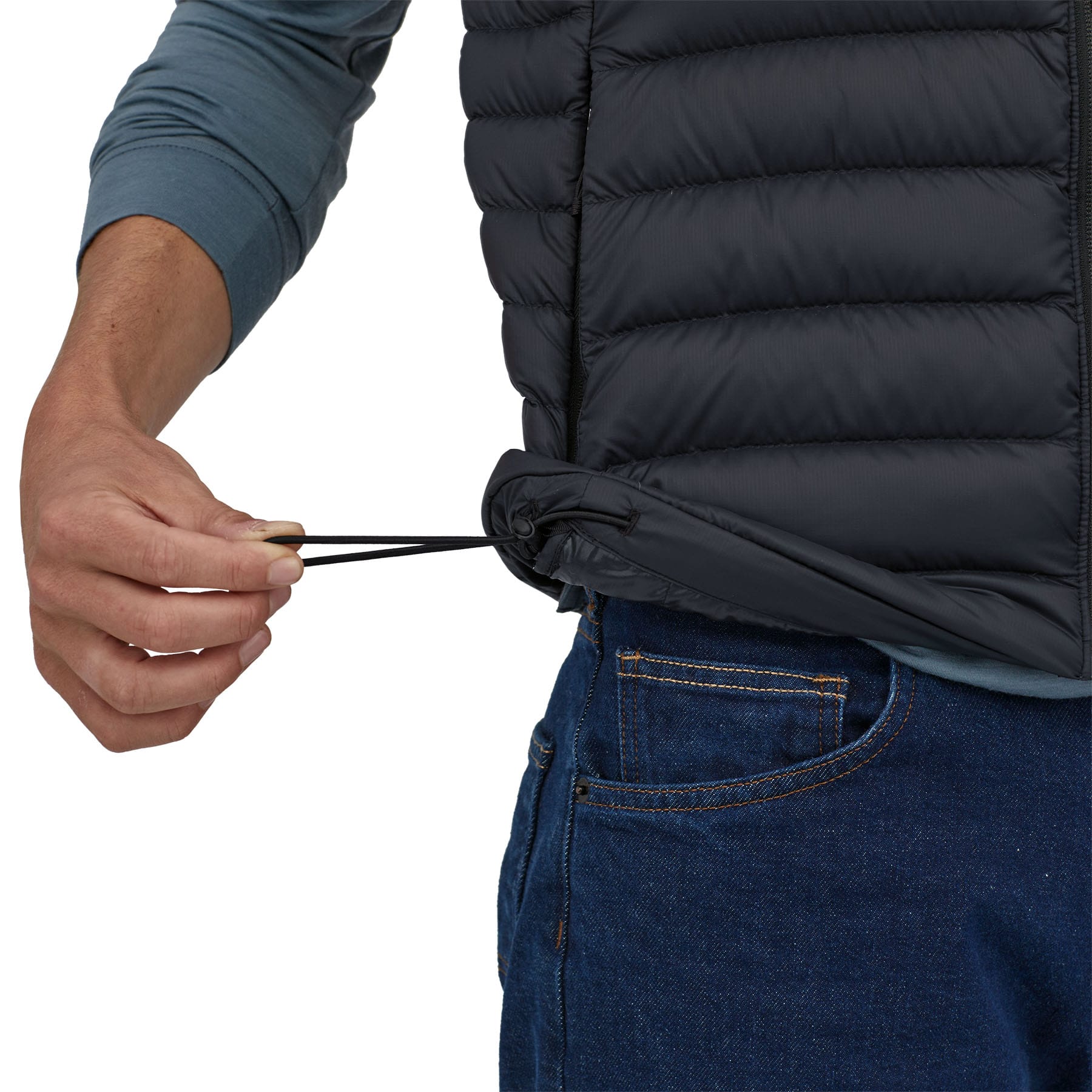 Men's Down Sweater Vest in Black | Patagonia Bend