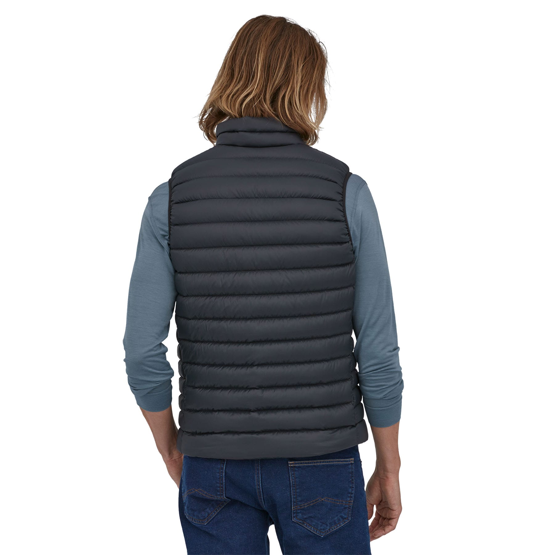 Men's Down Sweater Vest in Black | Patagonia Bend