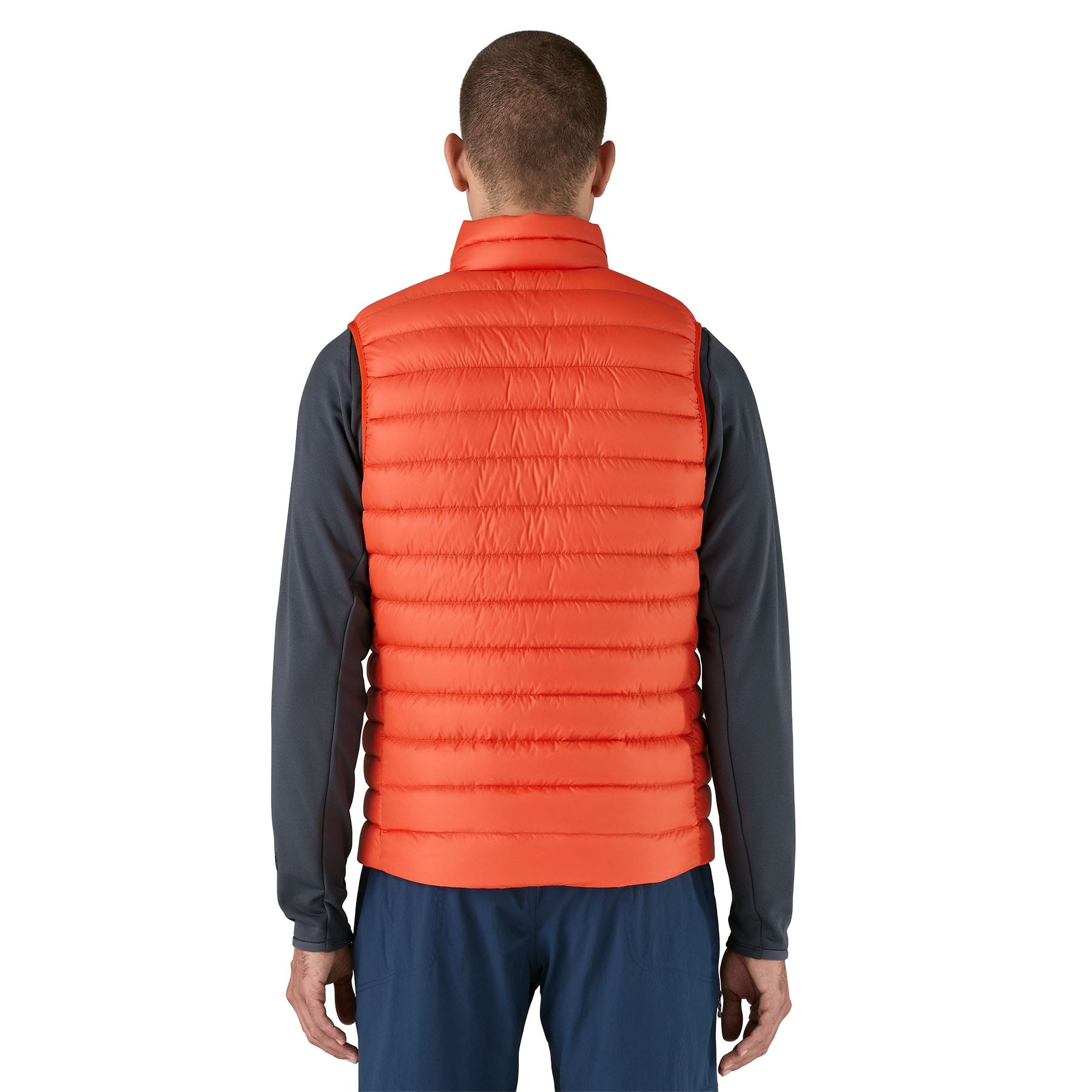 Men's Down Sweater Vest in Pollinator Orange | Patagonia Bend