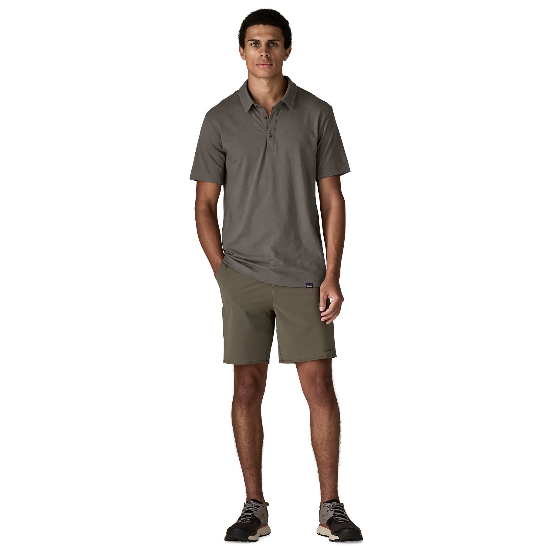 Men's Essential Polo in Forge Grey | Patagonia Bend