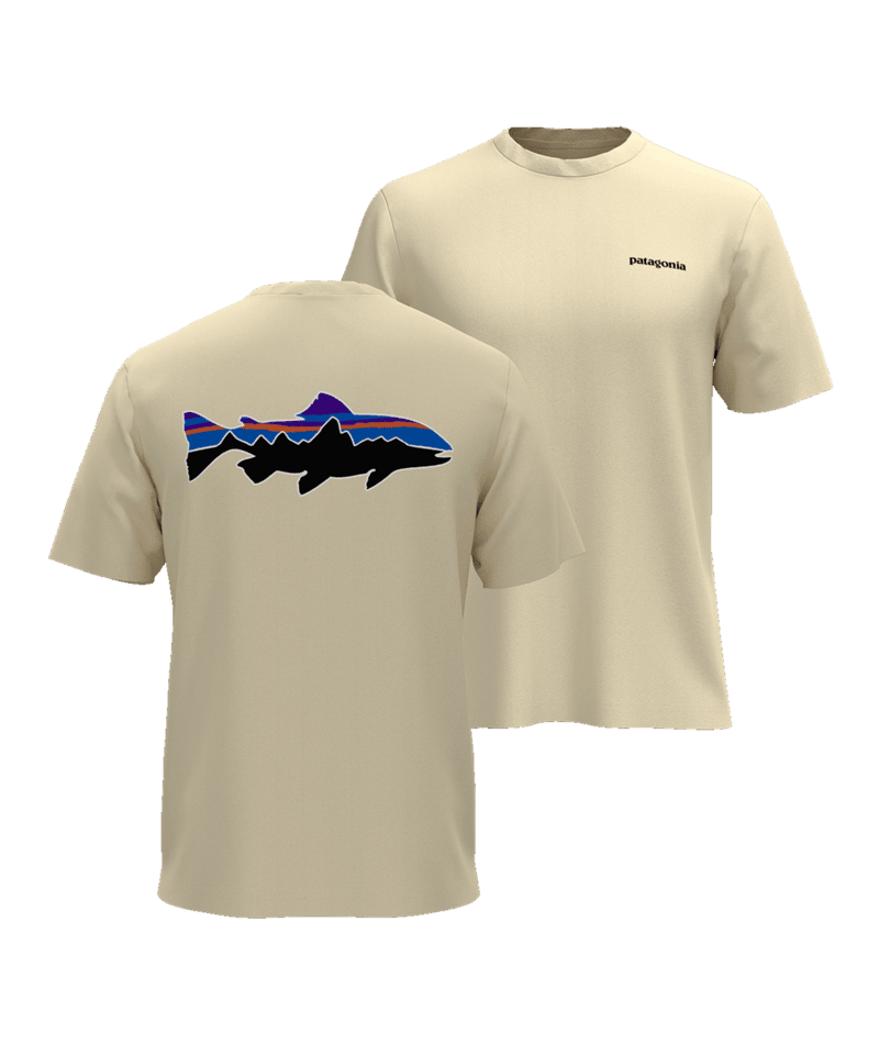 Men's Fitz Roy Trout T-Shirt in Undyed Natural | Patagonia Bend