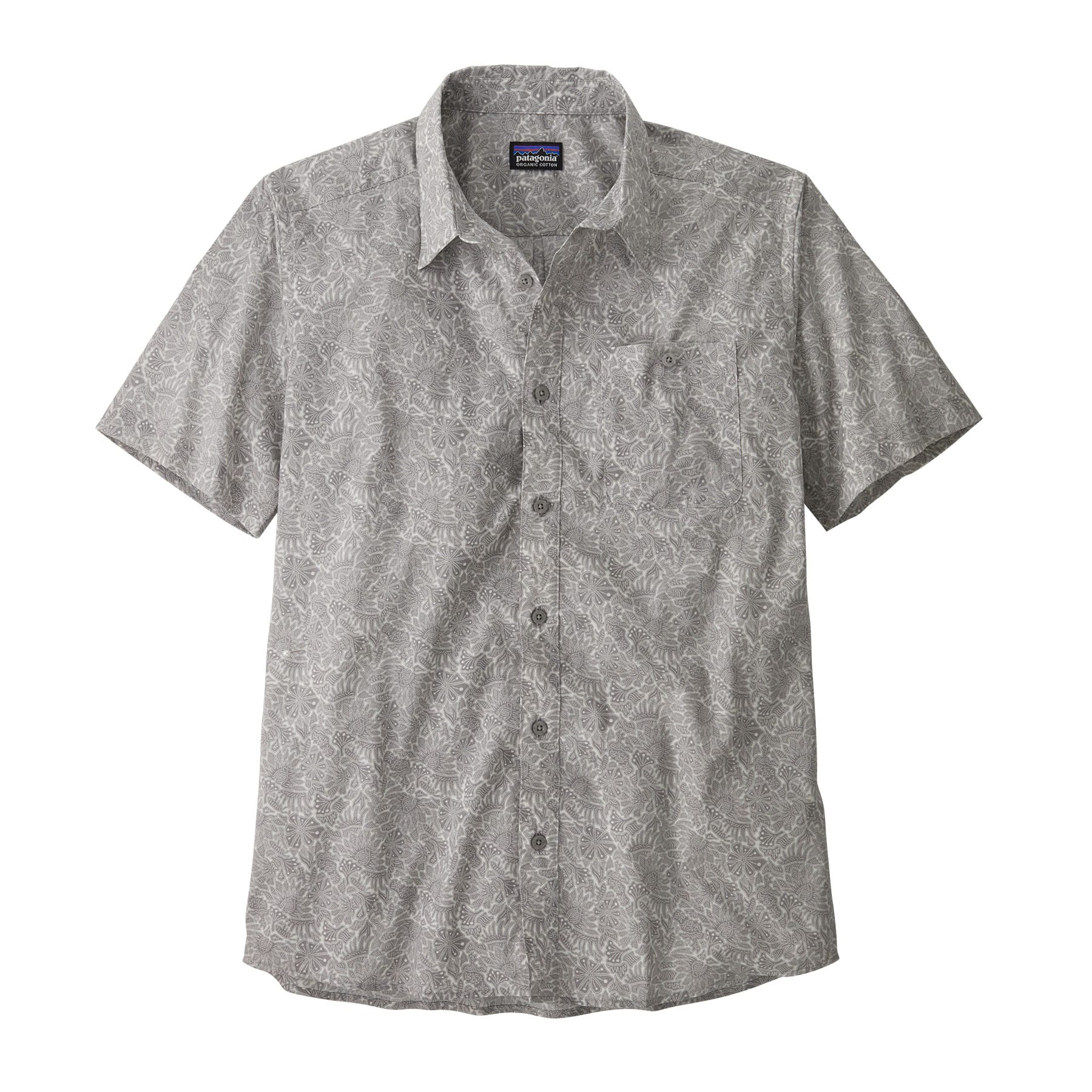 Men's Go To Shirt in Bees and Flowers: Salt Grey | Patagonia Bend