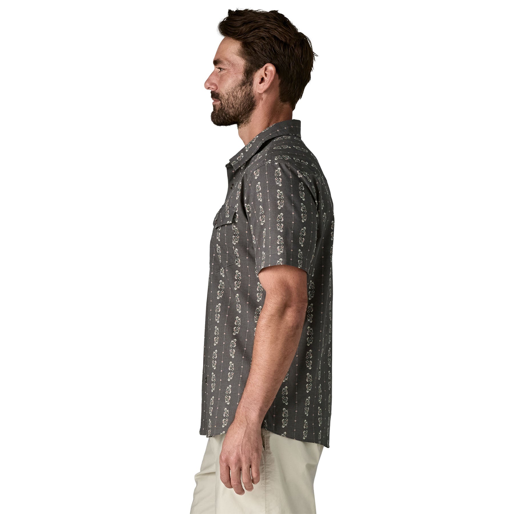 Men's Go To Western Shirt in Lowlands: Forge Grey | Patagonia Bend