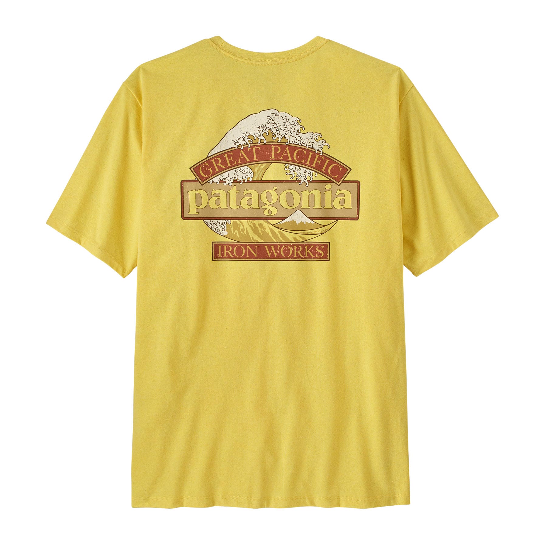 Men's Great Waves Responsibili - Tee in Lemon Zest | Patagonia Bend