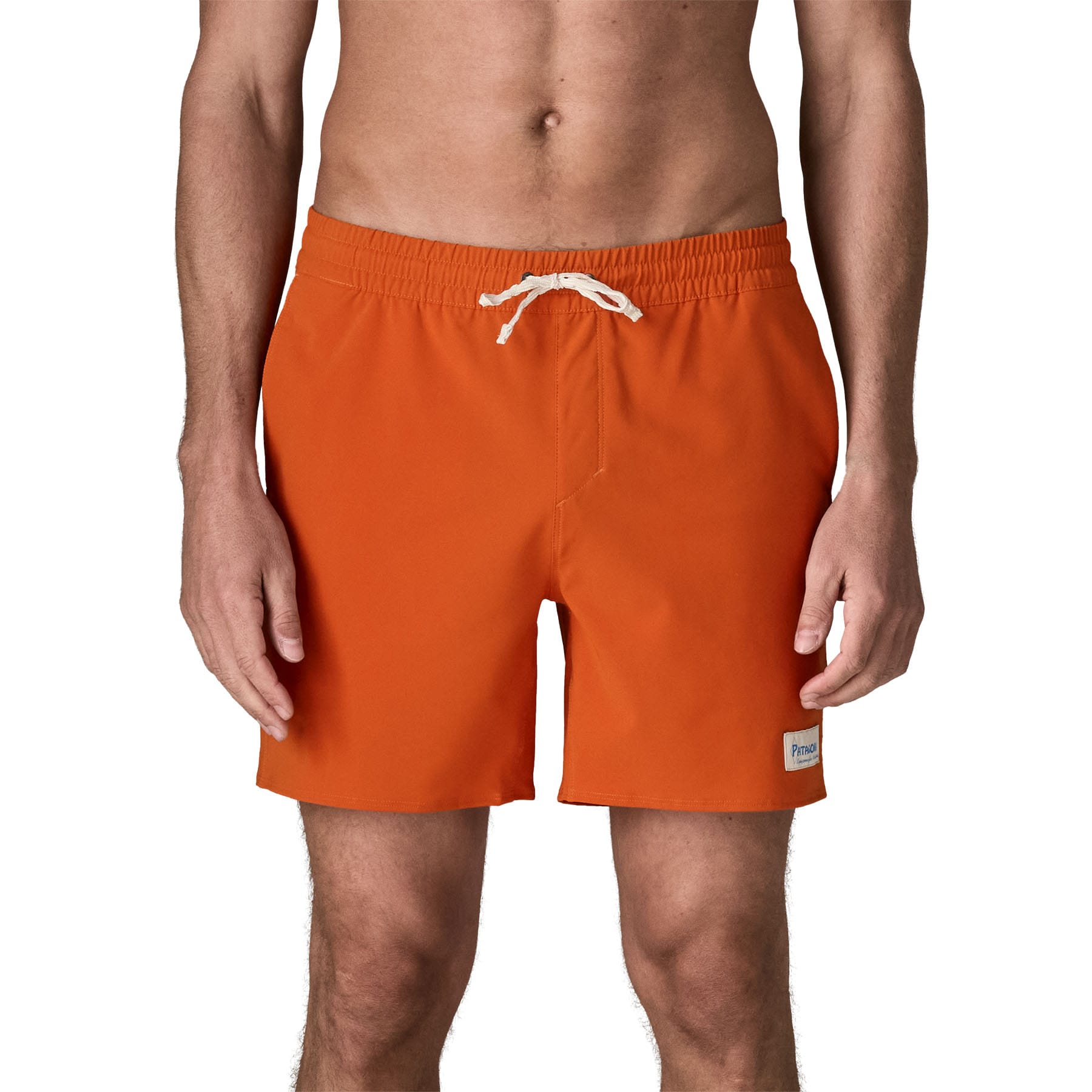 Men's Hydropeak Volley Shorts - 16 in. in Coal Orange | Patagonia Bend